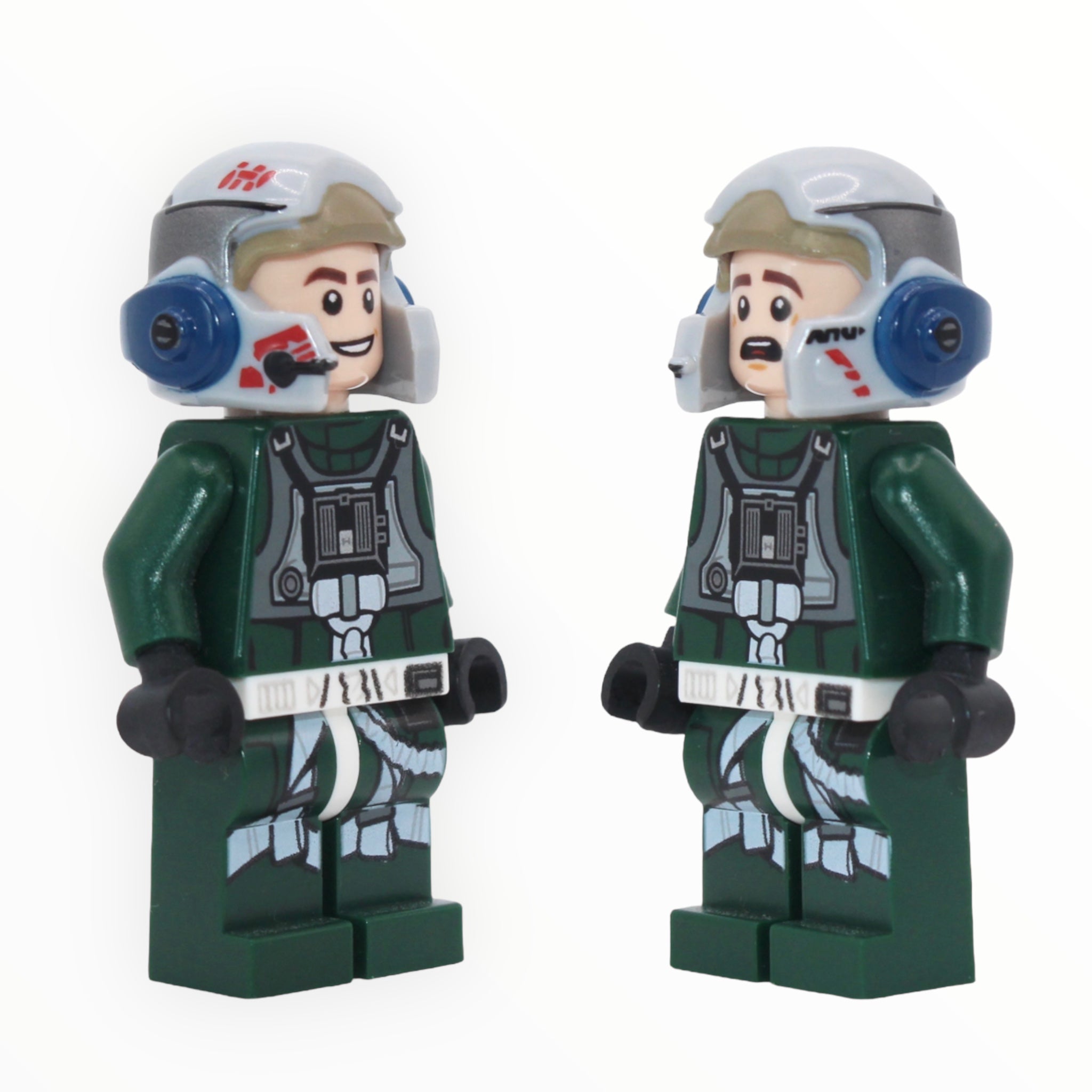 Rebel A-Wing Pilot Arvel Crynyd (open helmet, dark green jumpsuit, 2020)