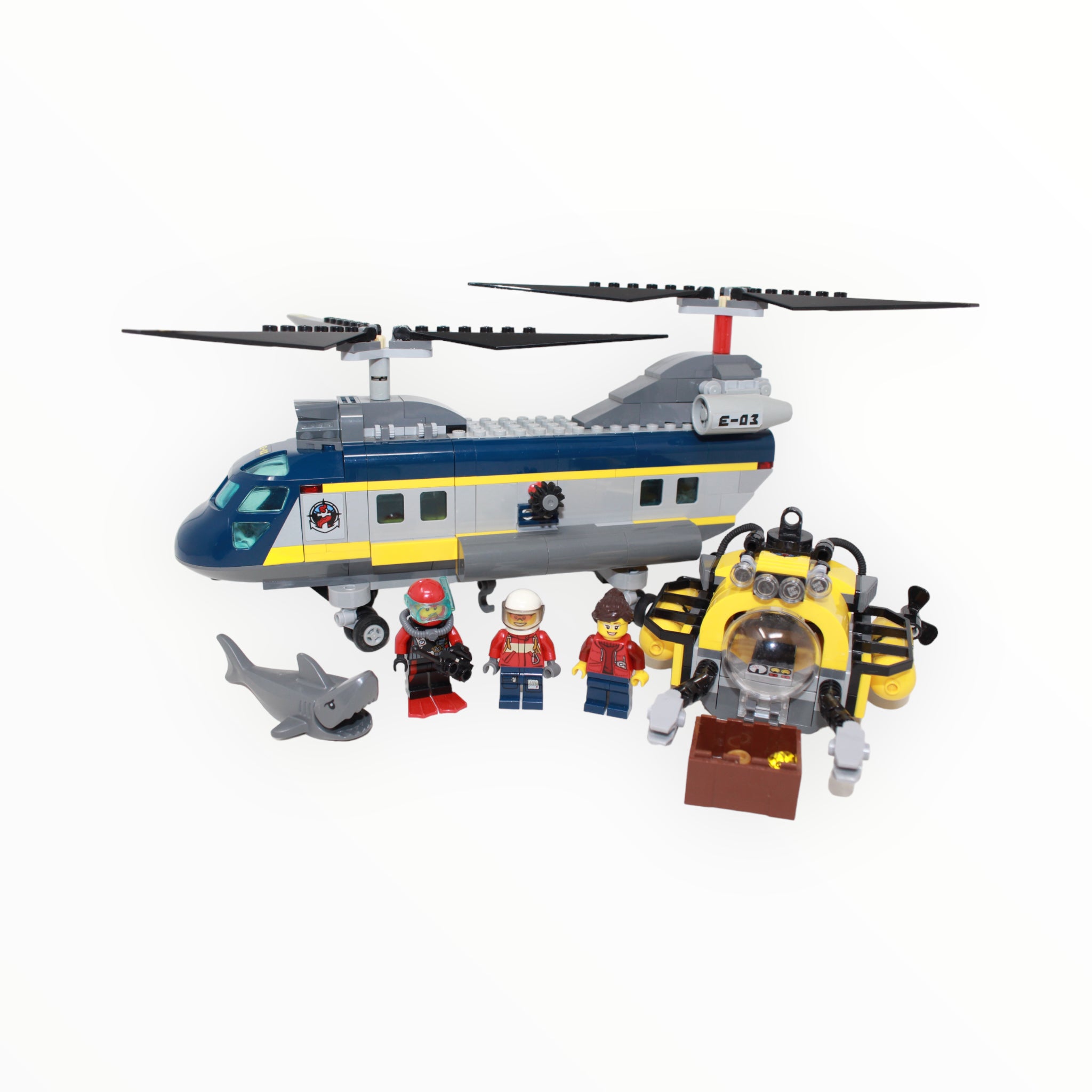 Used Set 60093 City Deep Sea Helicopter