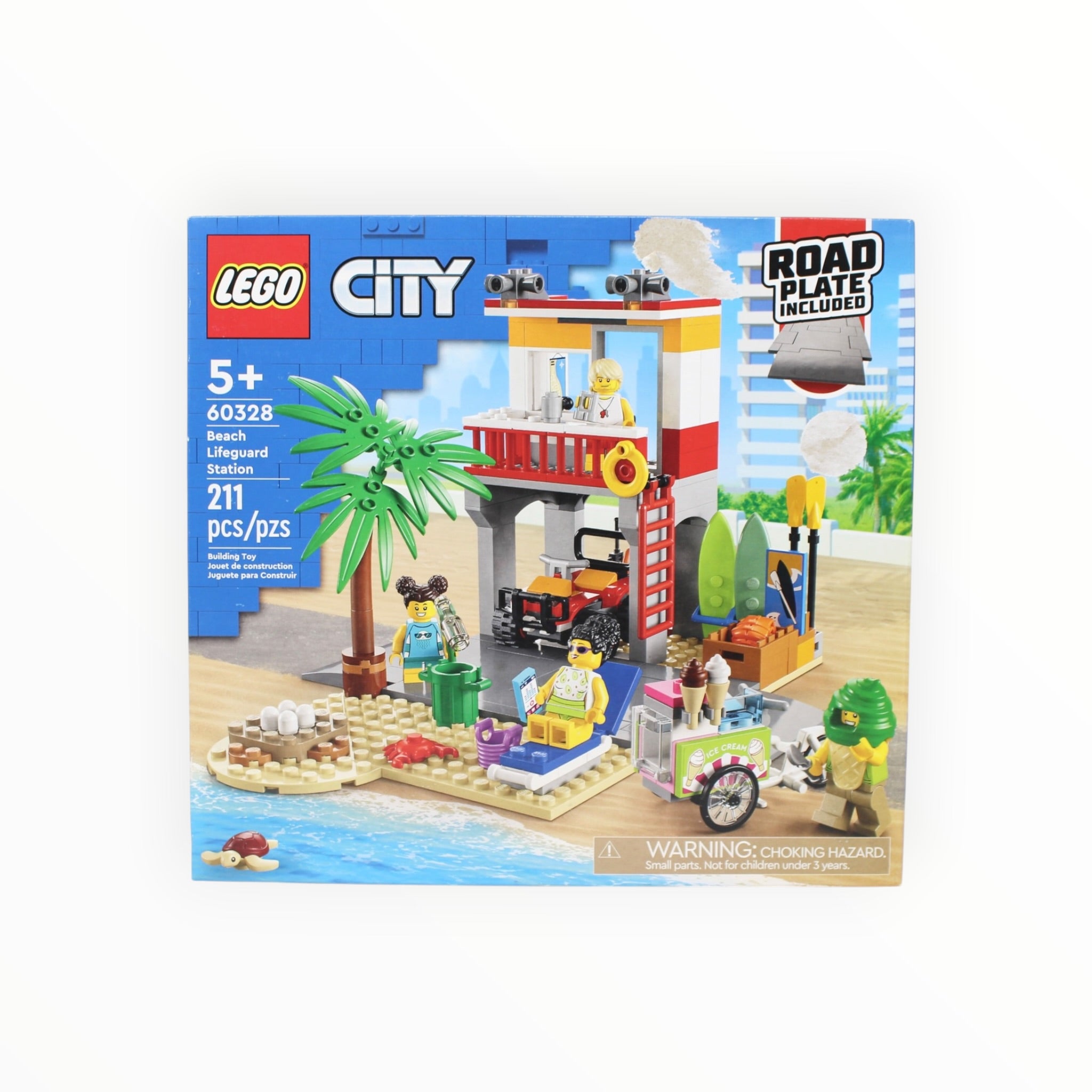 Retired Set 60328 City Beach Lifeguard Station (some box damage)