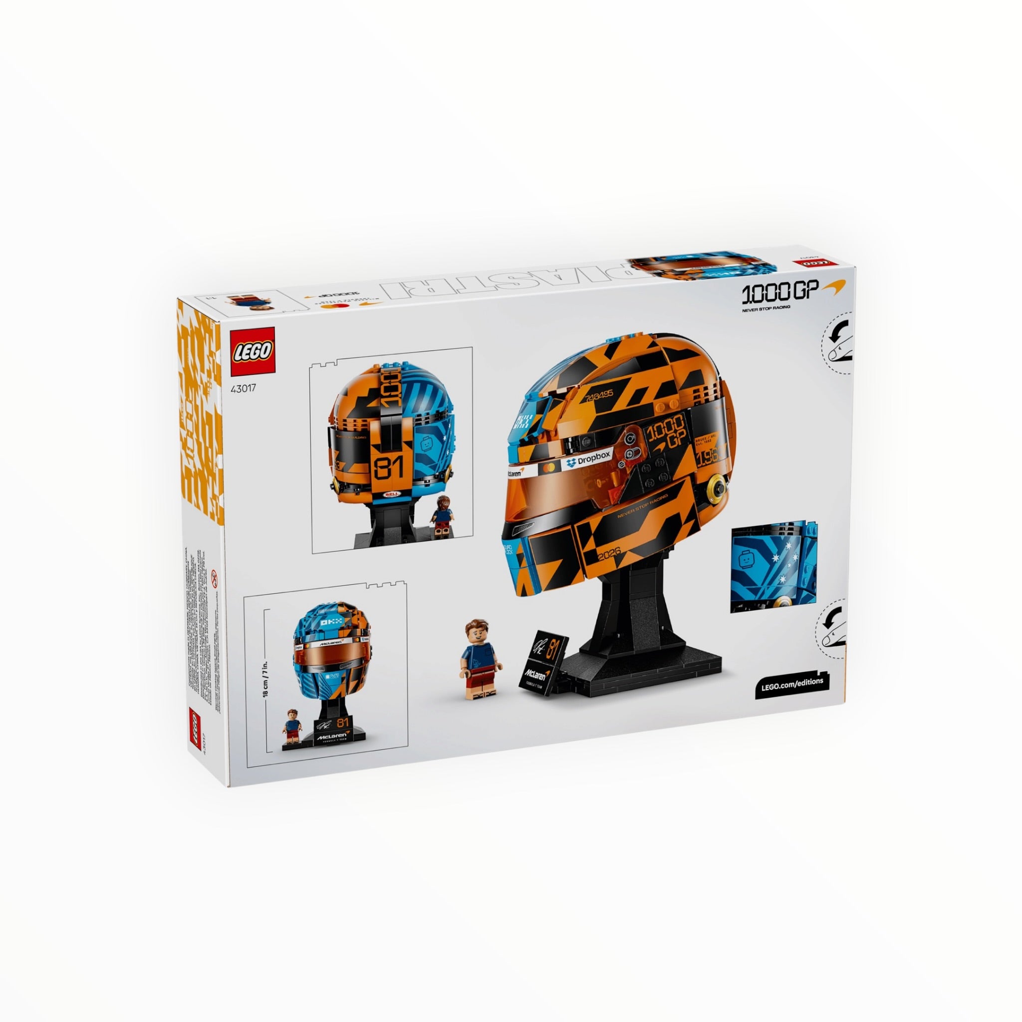 43017 LEGO Editions McLaren Mastercard F1 Team Oscar Piastri Helmet