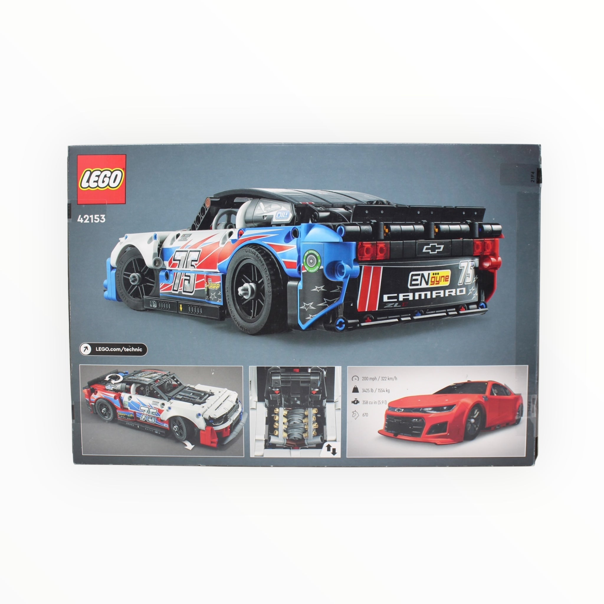 Certified Used Set 42153 Technic NASCAR Next Gen Chevrolet Camaro