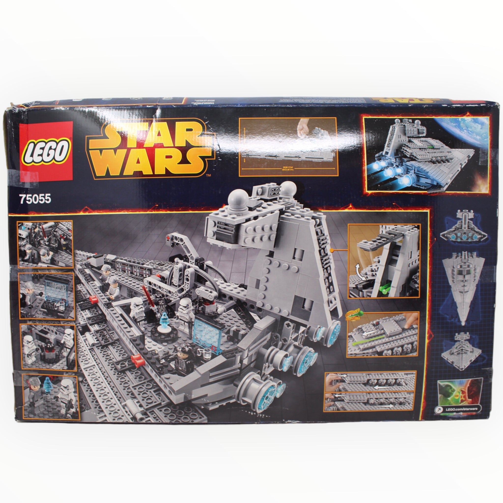 Certified Used Set 75055 Star Wars Imperial Star Destroyer (open and damaged box, sealed bags)