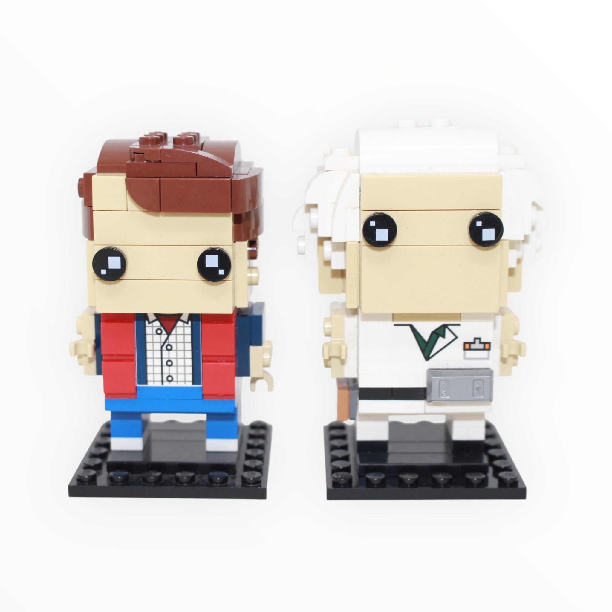Used Set 41611 BrickHeadz Back to the Future Marty McFly & Doc Brown