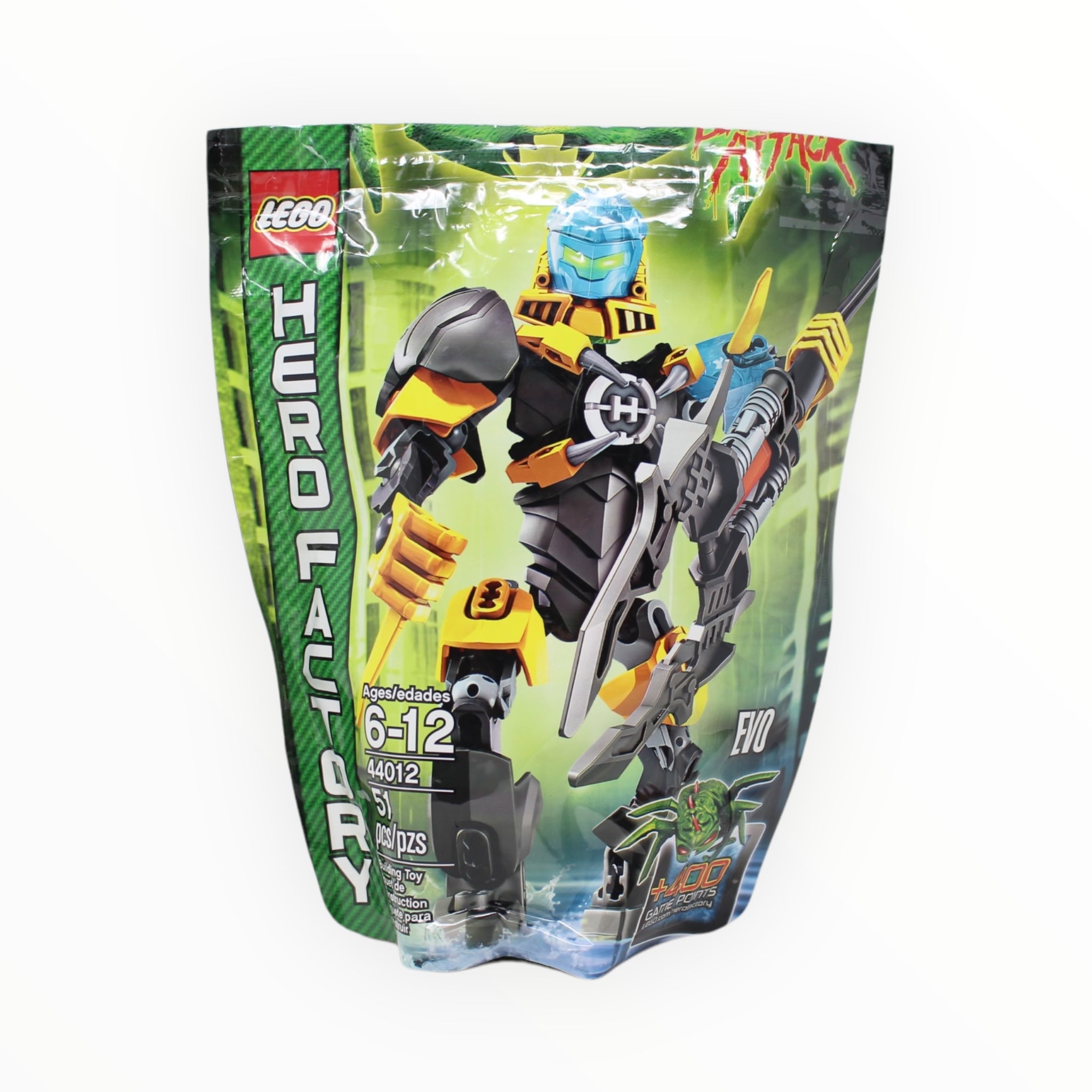 Certified Used Set 44012 Hero Factory Evo