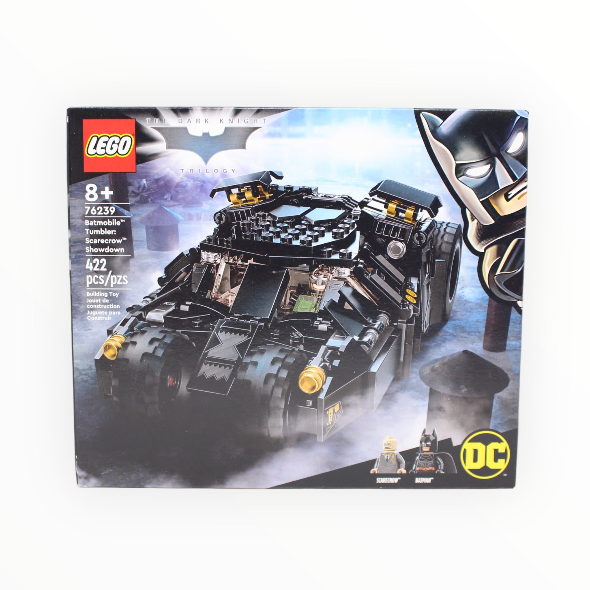 Retired Set 76239 The Dark Knight Trilogy Batmobile Tumbler: Scarecrow Showdown (damaged box)