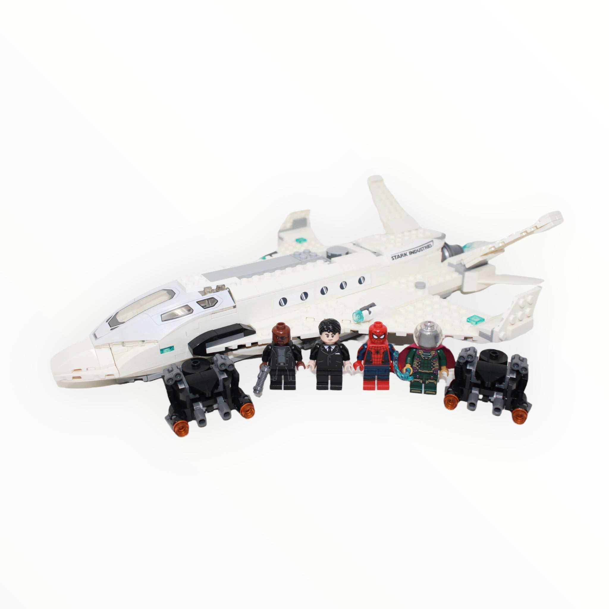 Used Set 76130 Spider-Man: Far From Home Stark Jet and the Drone Attack