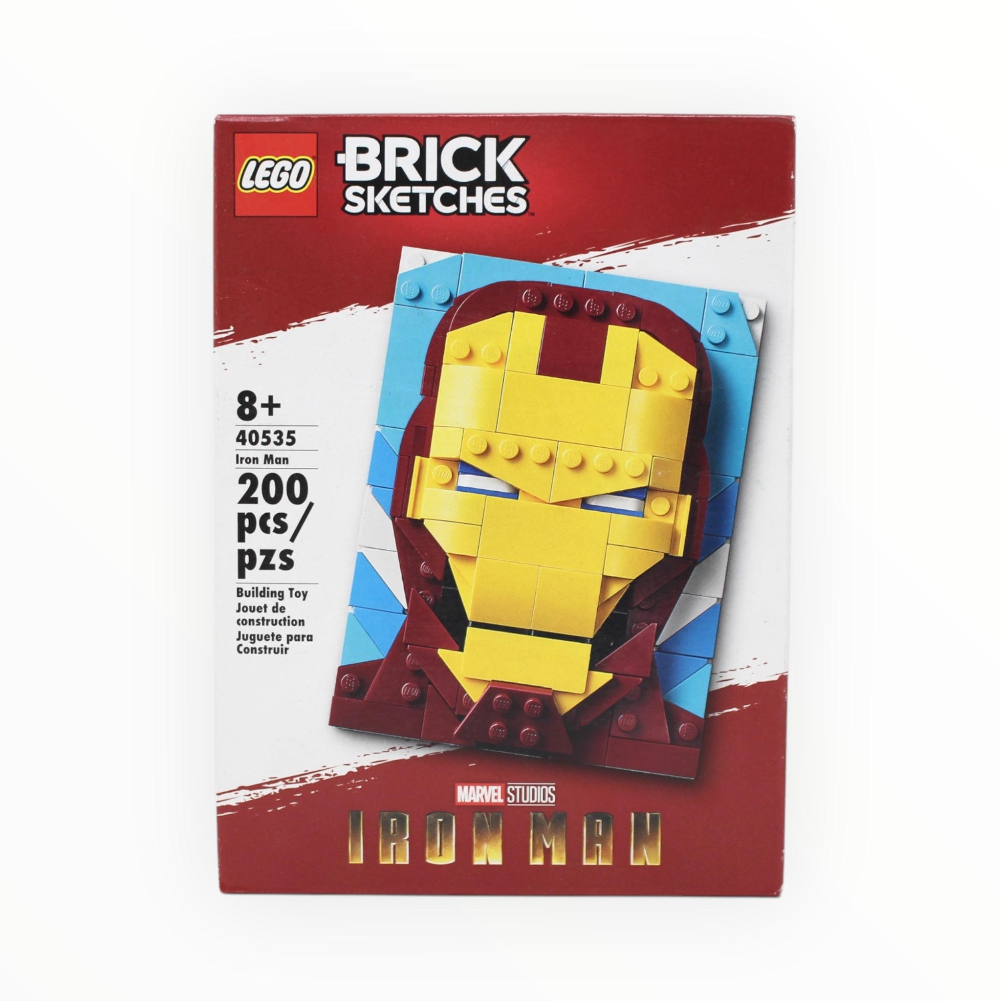 Retired Set 40535 Marvel Brick Sketches Iron Man
