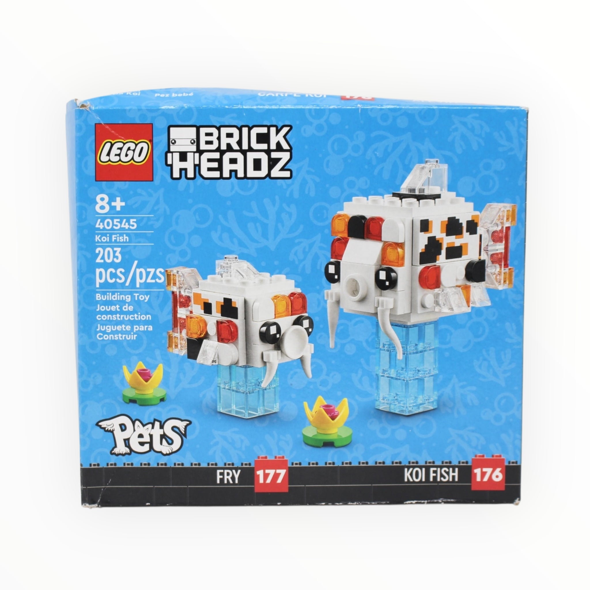 Certified Used Set 40545 BrickHeadz Koi Fish
