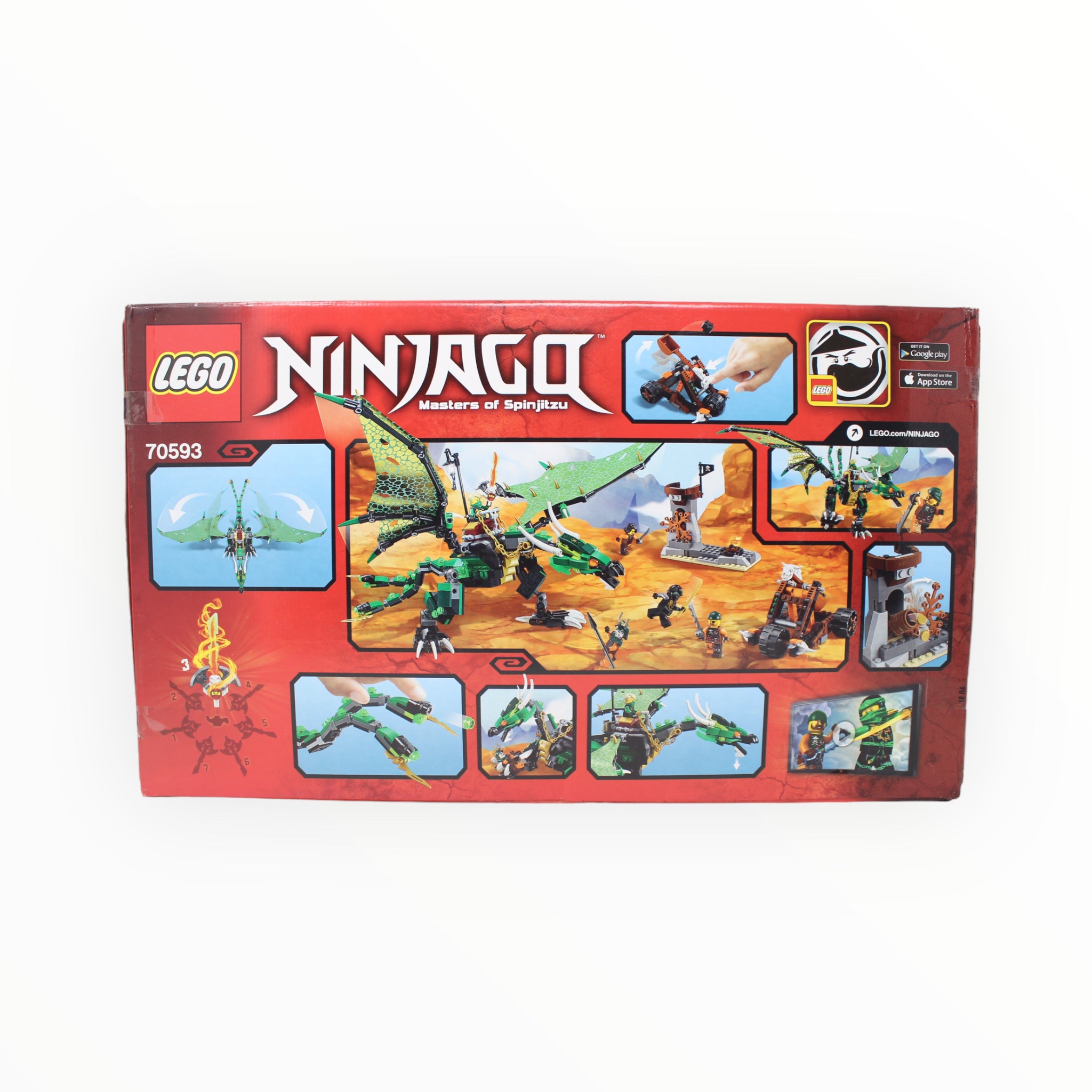 Retired Set 70593 Ninjago The Green NRG Dragon