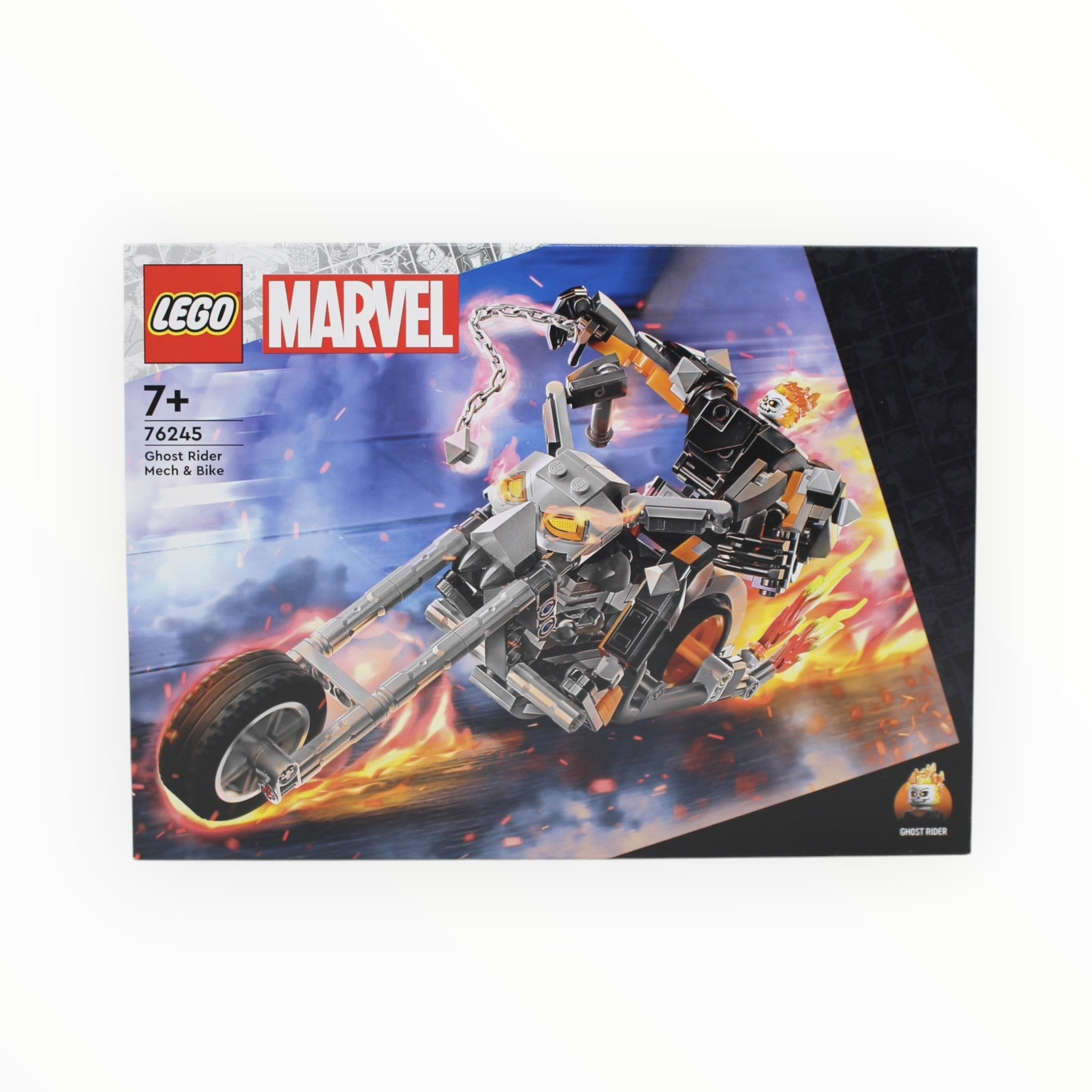 Retired Set 76245 Marvel Ghost Rider Mech & Bike
