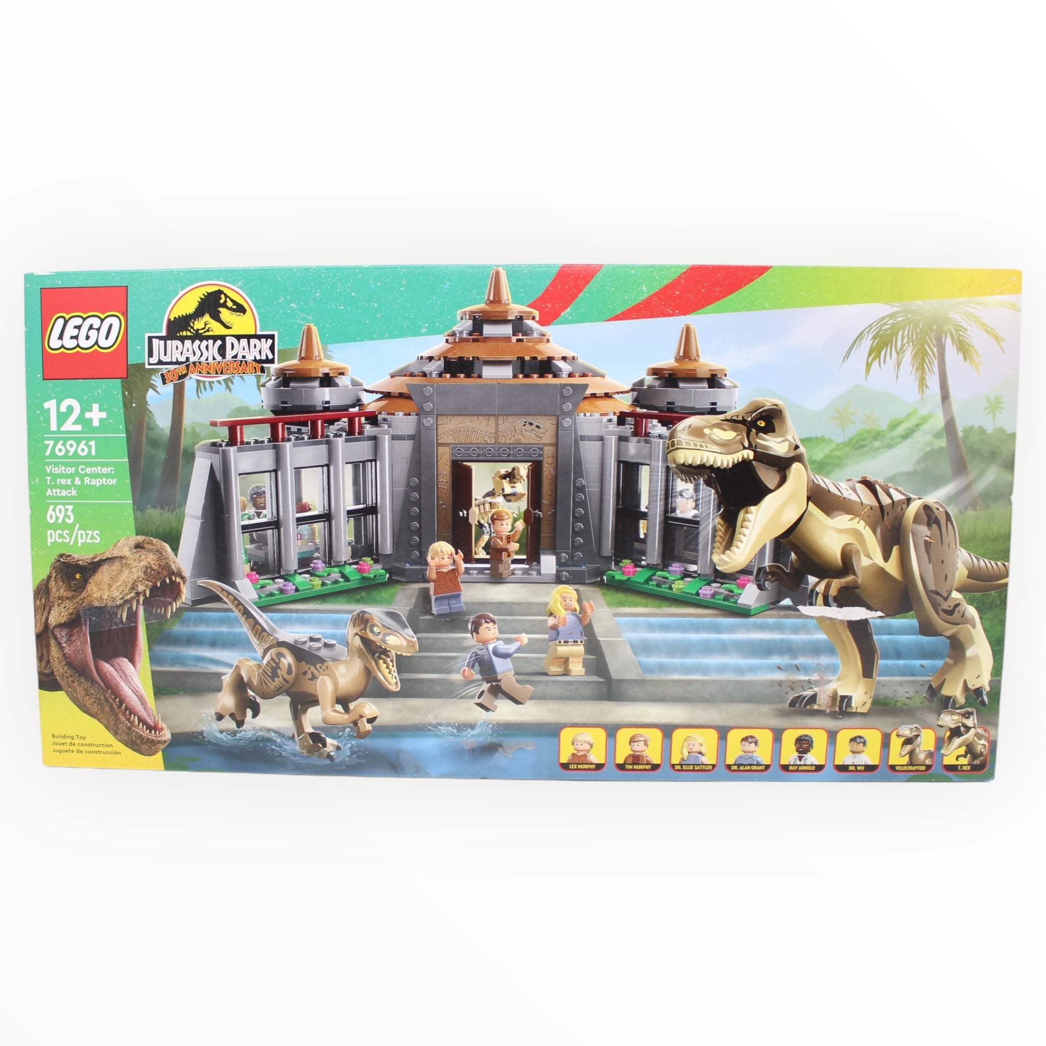 76961 Jurassic Park Visitor Center: T. rex & Raptor Attack (damaged box)