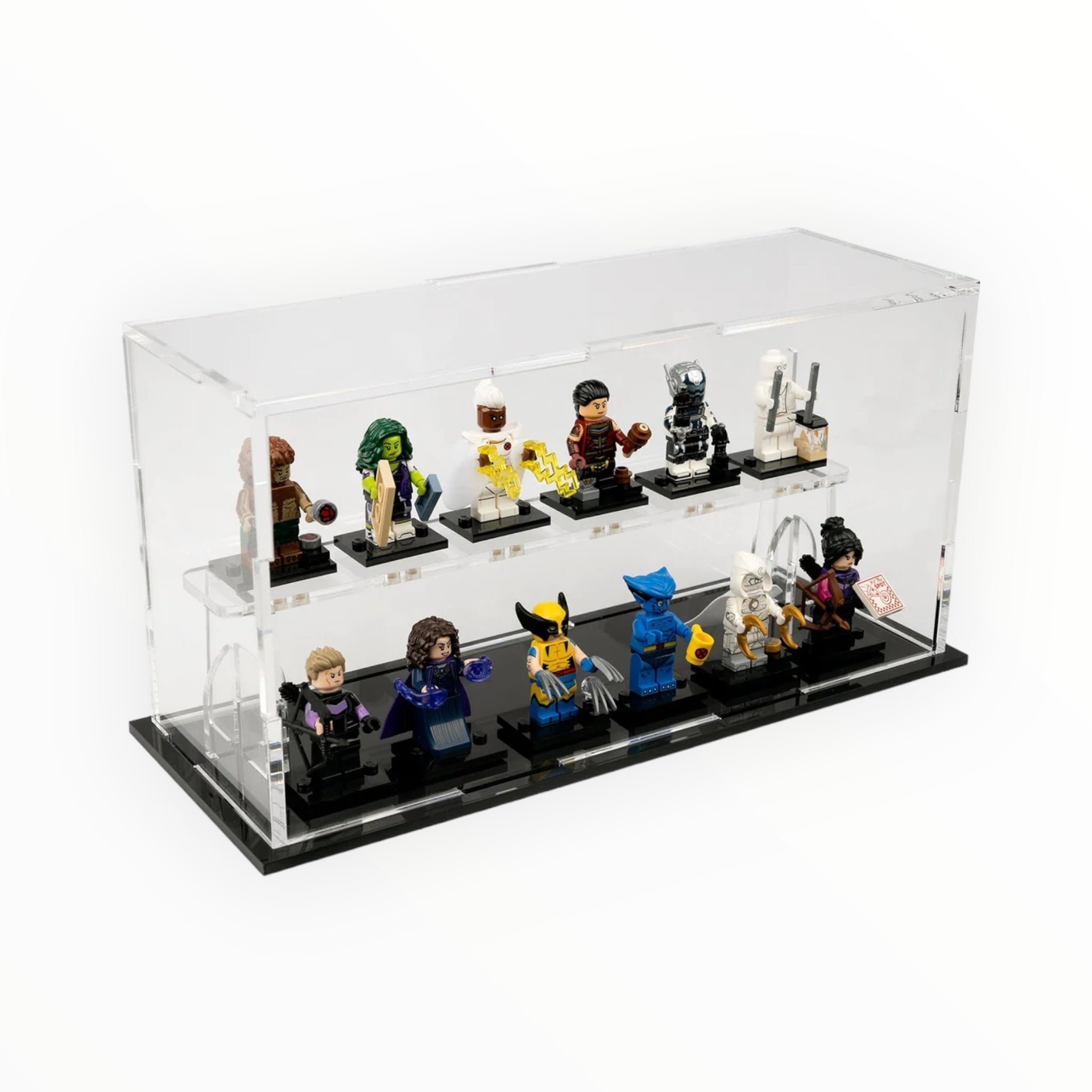 Brickshell Podium Display Case - 12 Minifigures