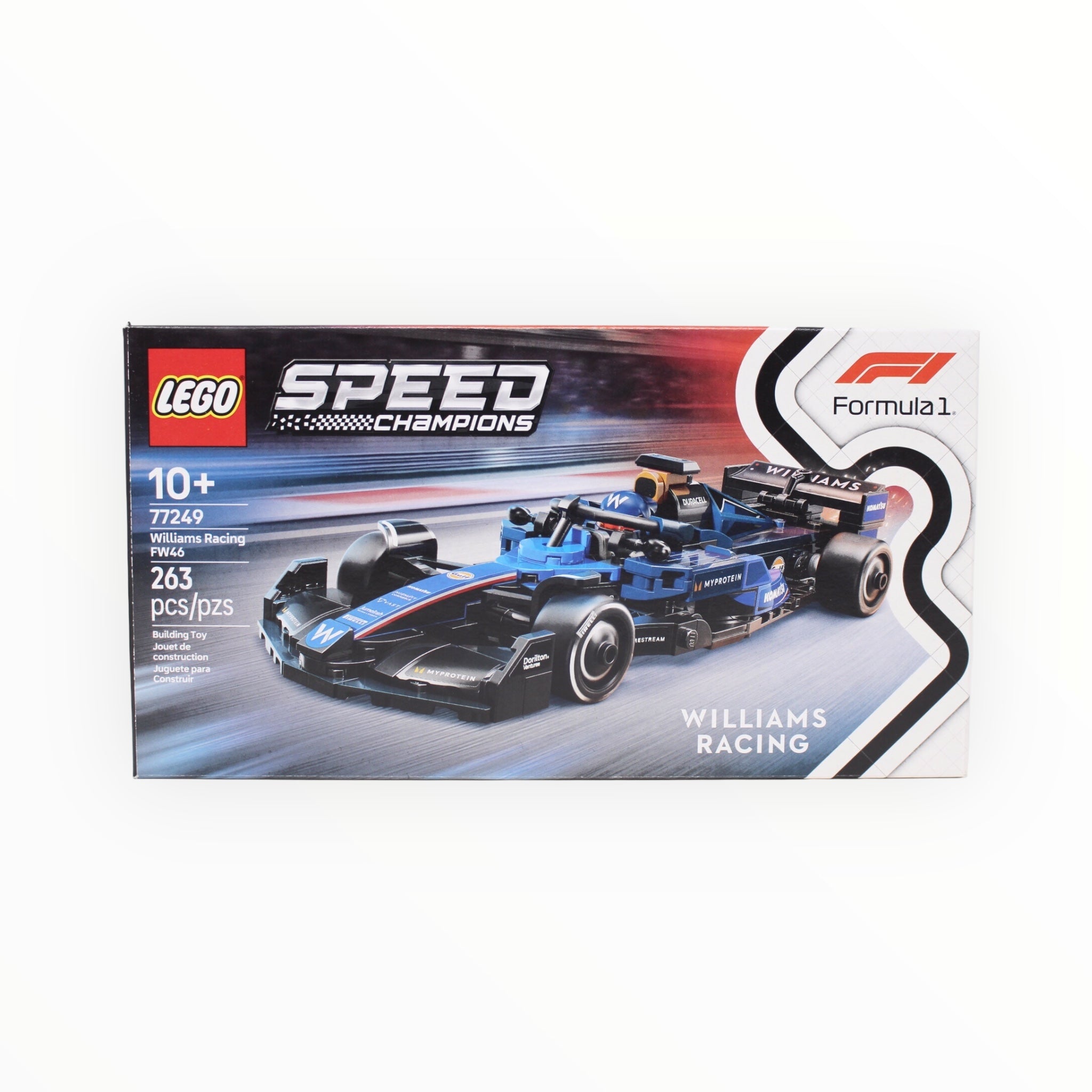 Certified Used Set 77249 Speed Champions Williams Racing FW46 F1 Race Car