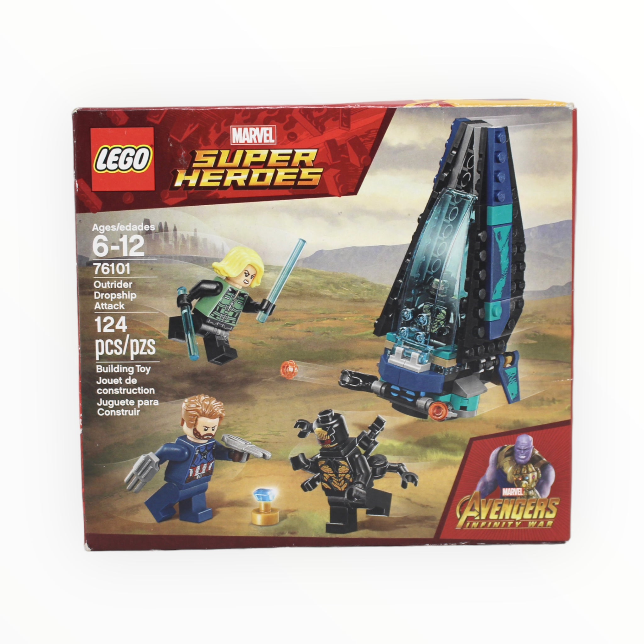 Certified Used Set 76101 Marvel Super Heroes Outrider Dropship Attack