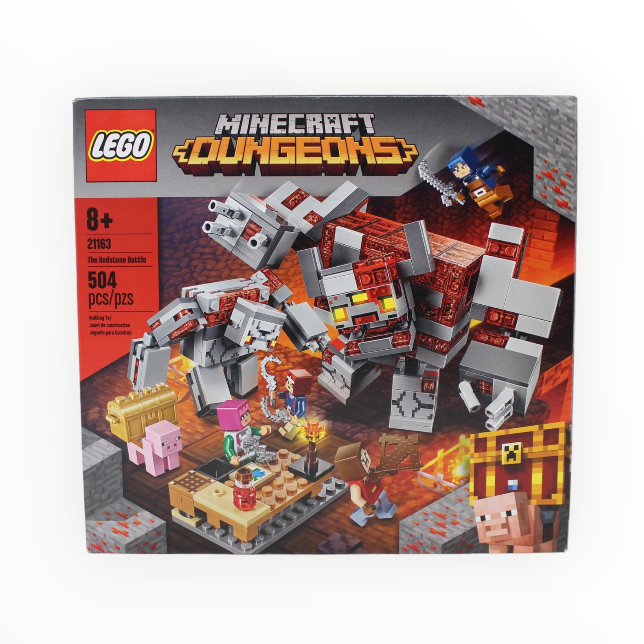 Certified Used Set 21163 Minecraft Dungeons The Redstone Battle