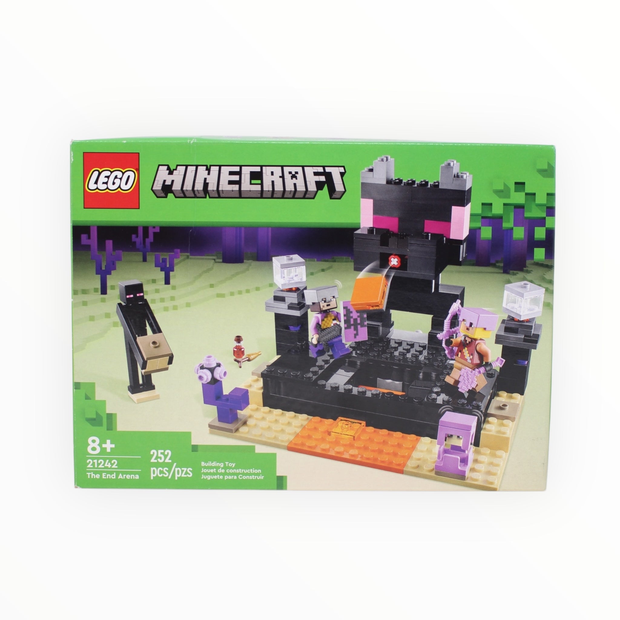 Certified Used Set 21242 Minecraft The End Arena