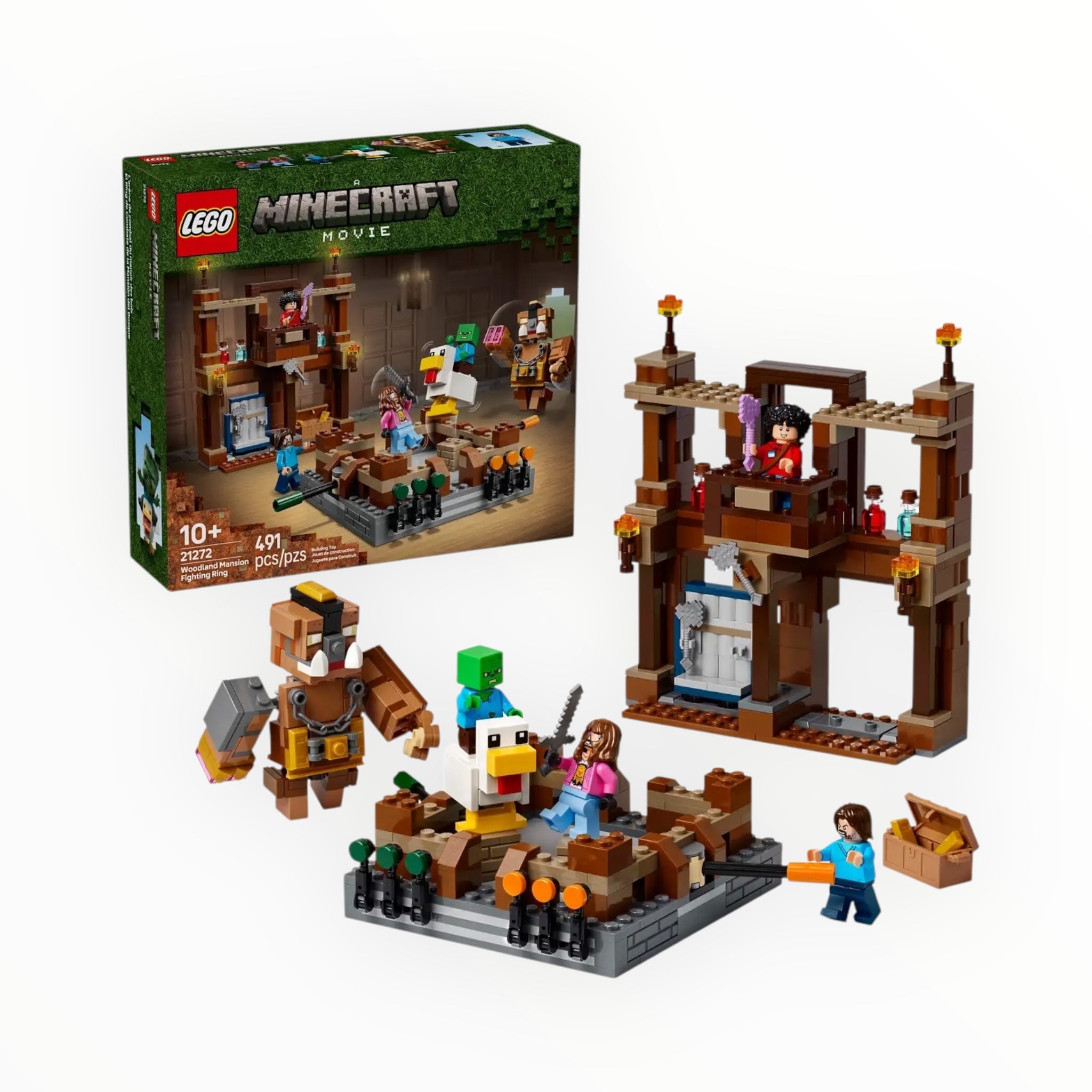 21272 A Minecraft Movie Woodland Mansion Fighting Ring