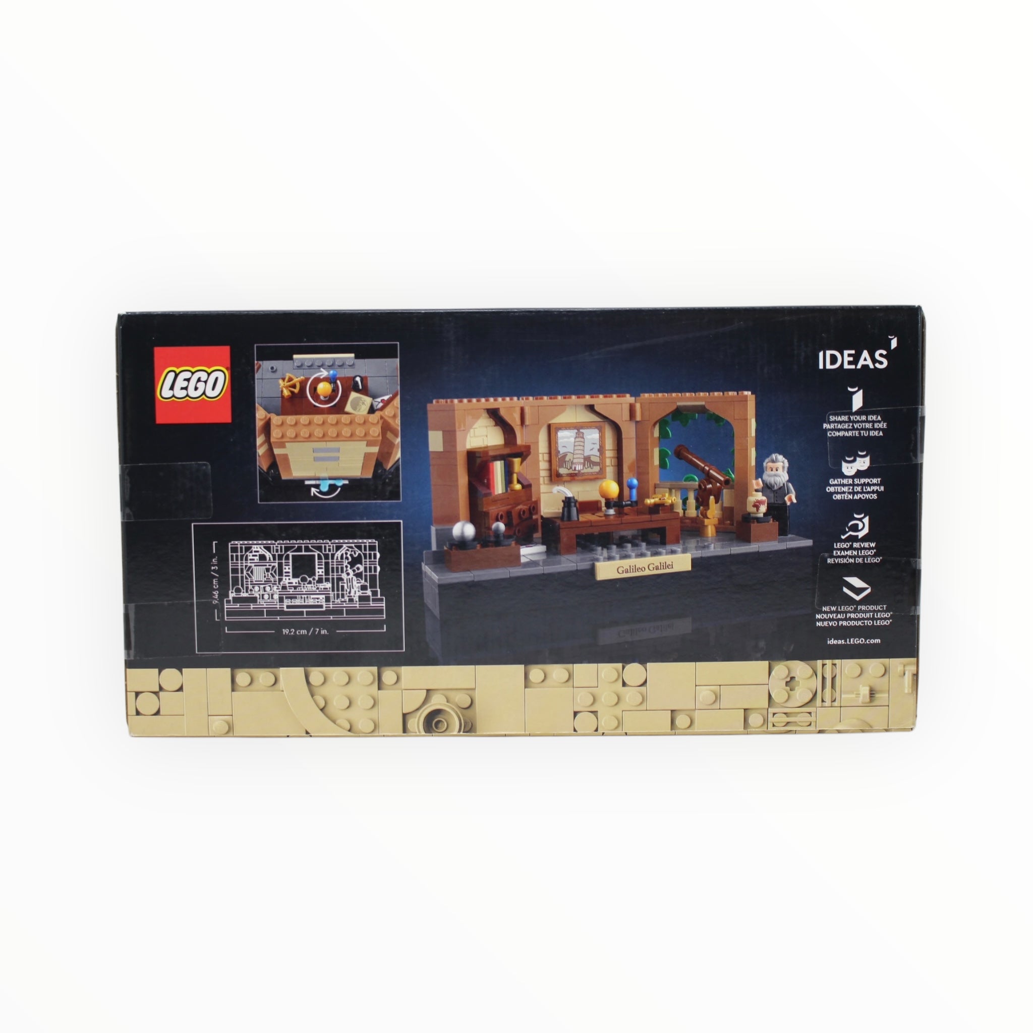 Retired Set 40595 LEGO Idead Tribute to Galileo Galilei (slight box damage)