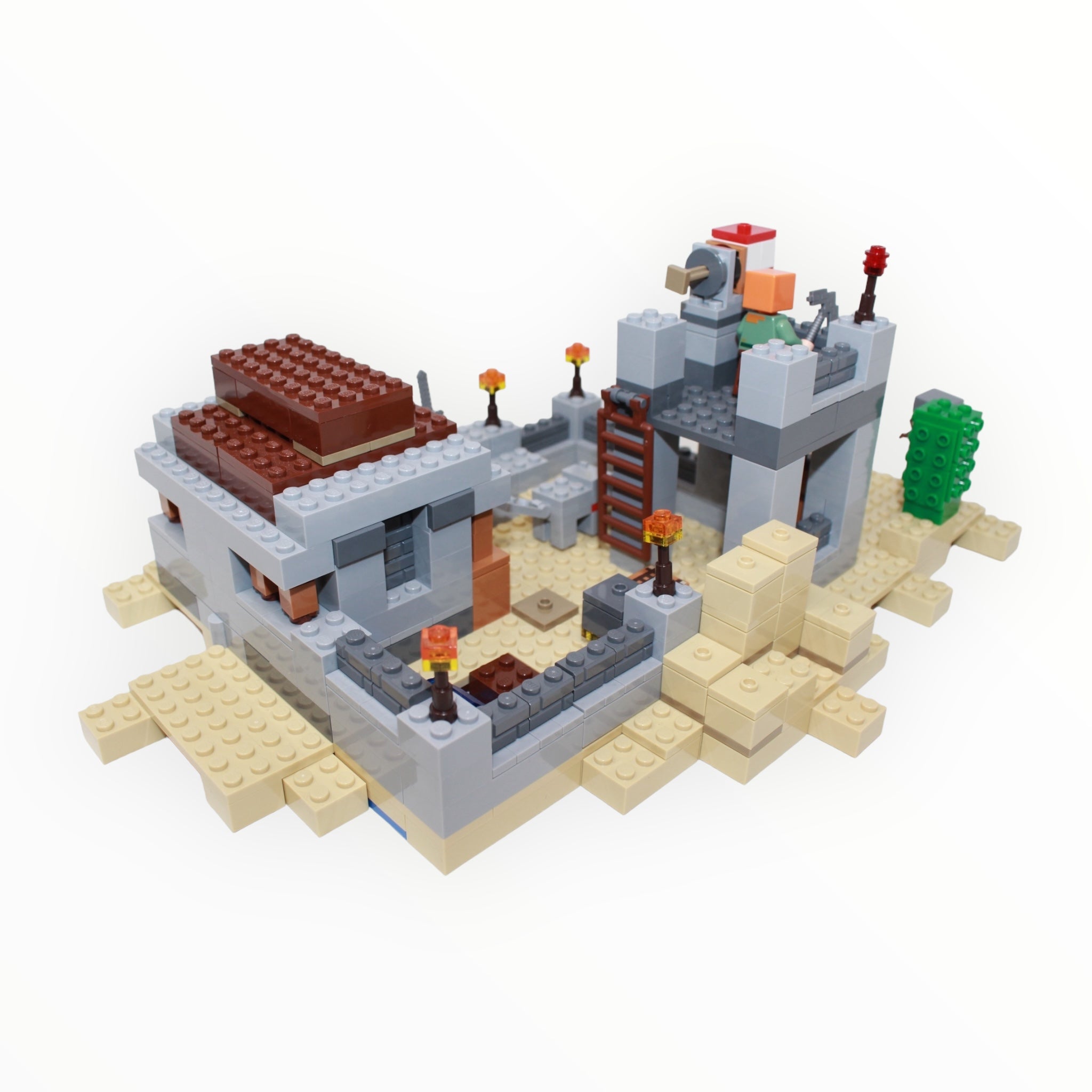Used Set 21121 Minecraft The Desert Outpost
