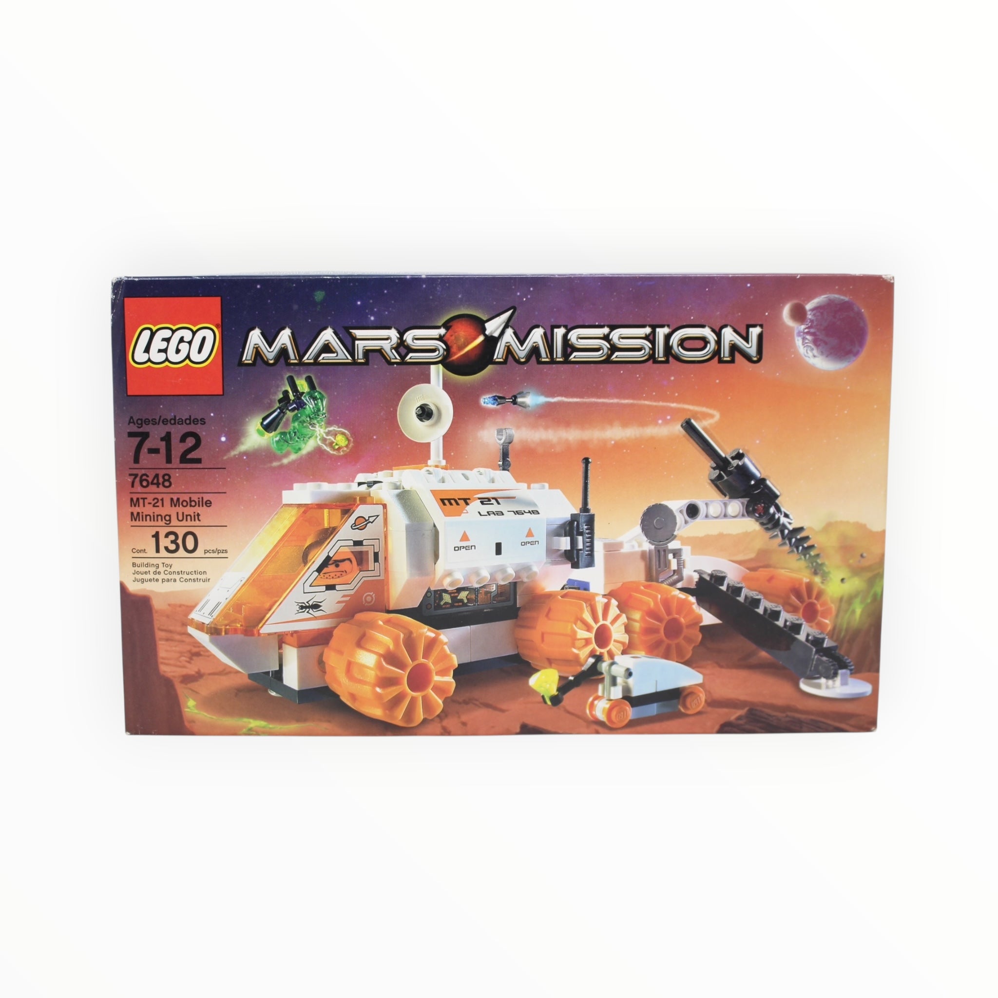 Certified Used Set 7648 Mars Mission MT-21 Mobile Mining Unit (open box, sealed bags)