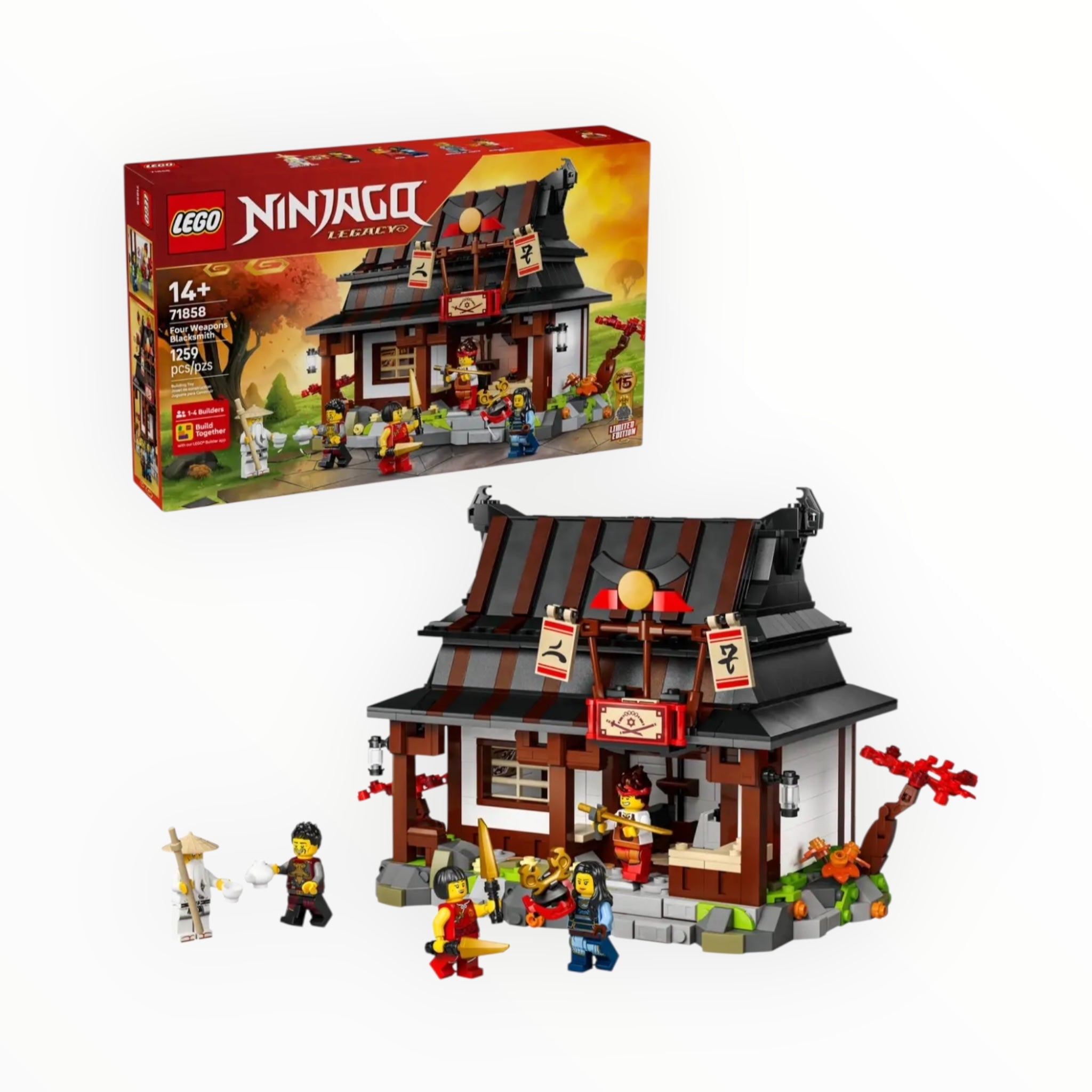 71858 Ninjago Four Weapons Blacksmith 15th Anniversary