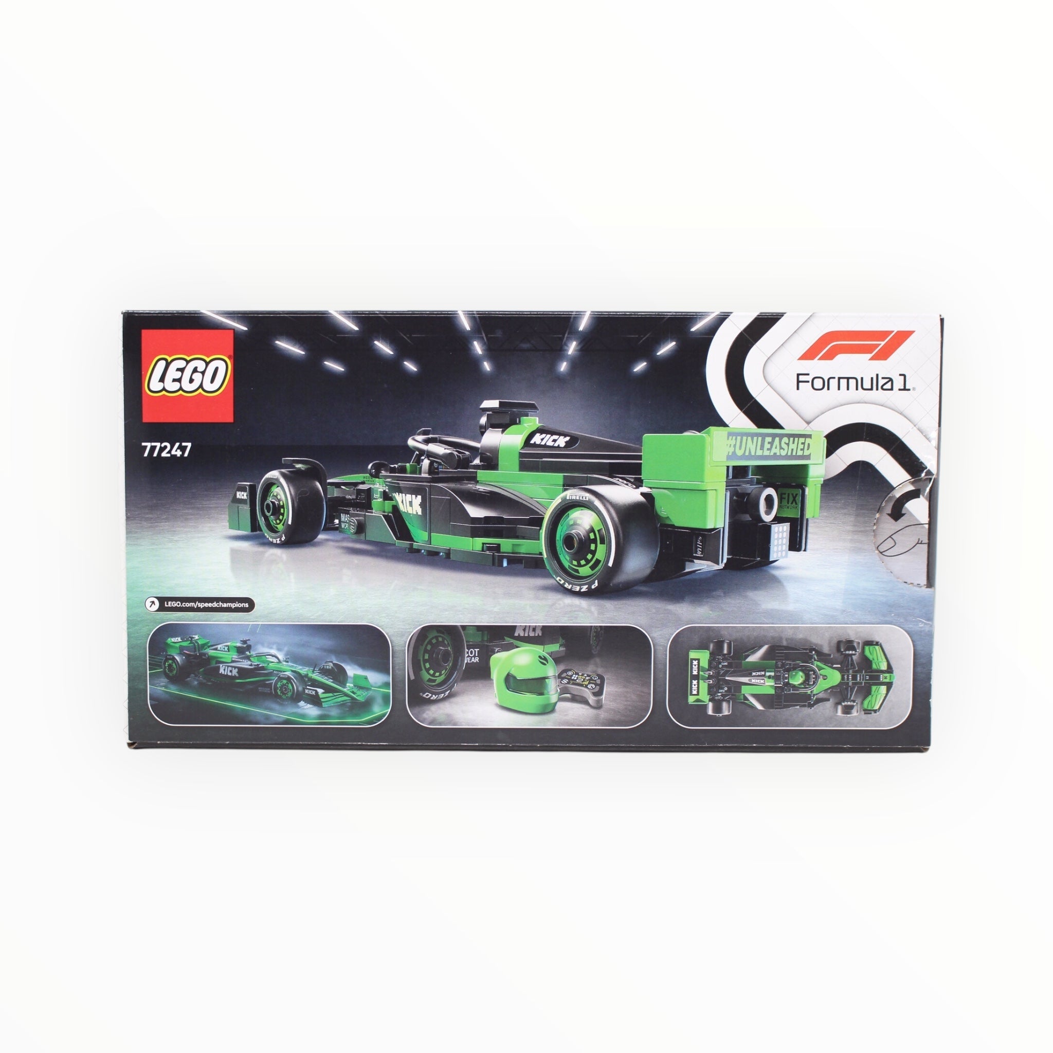 Certified Used Set 77247 Speed Champions KICK Sauber F1 Team C44