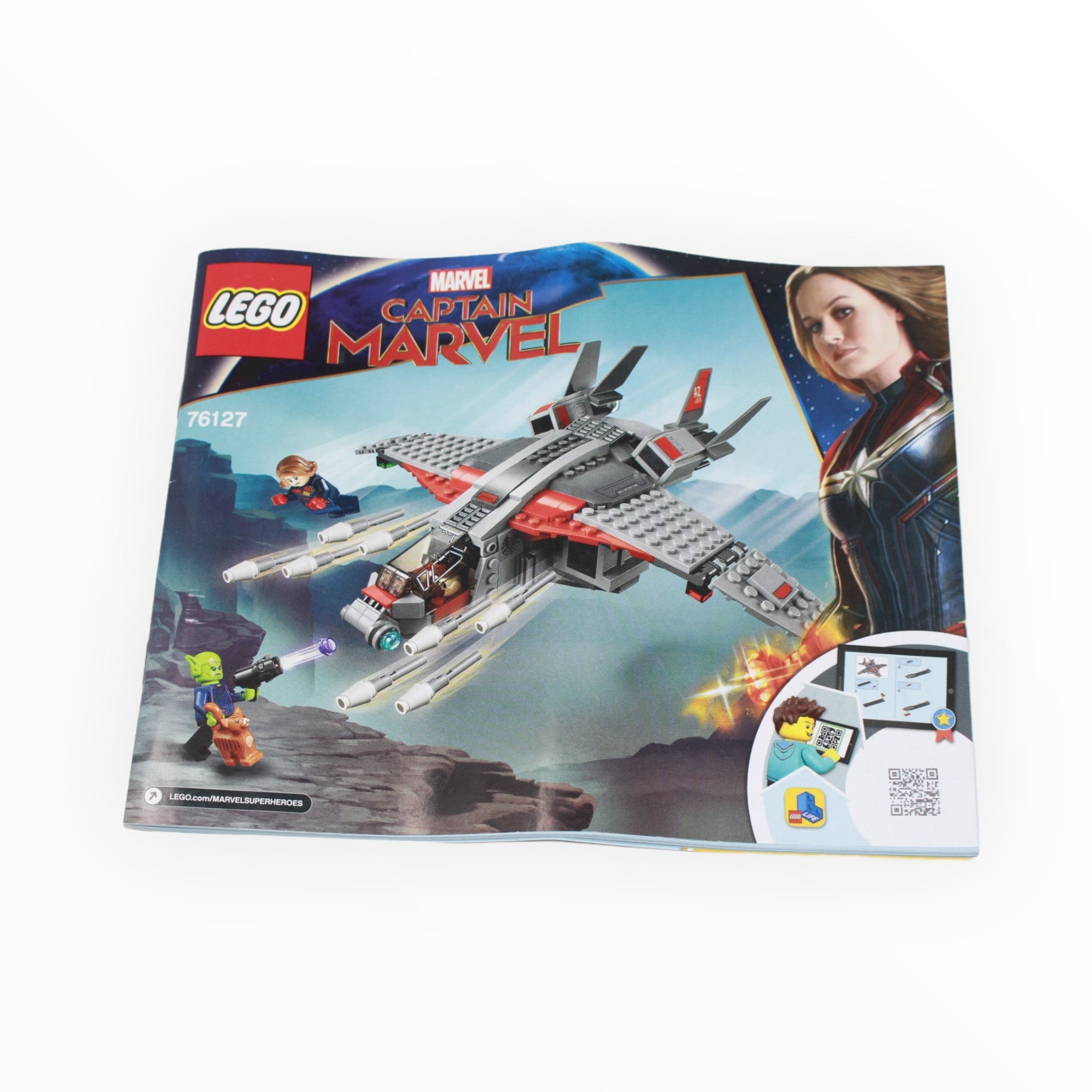Used Set 76127 Captain Marvel and the Skrull Attack