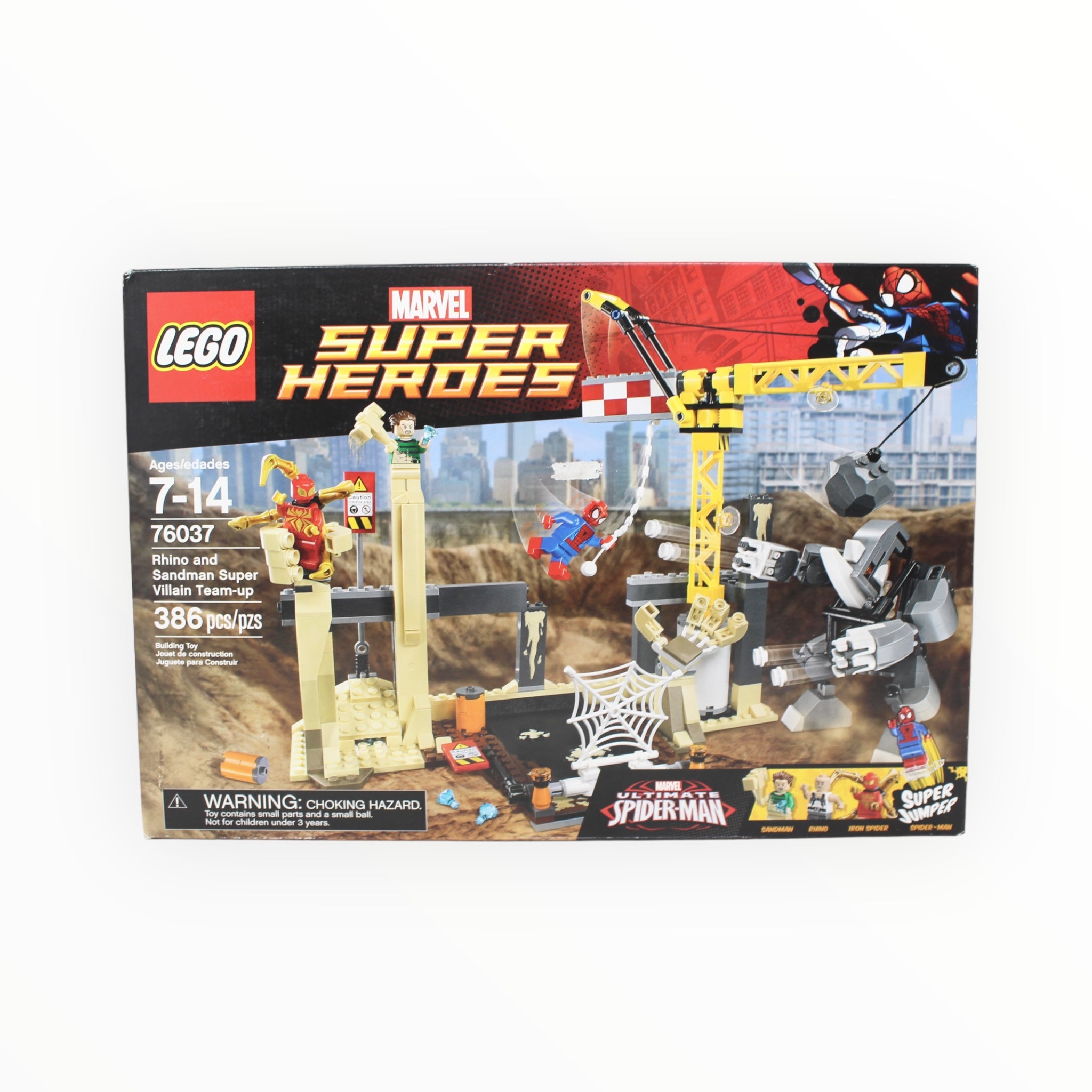 Certified Used Set 76037 Marvel Super Heroes Rhino and Sandman Super Villain Team-up