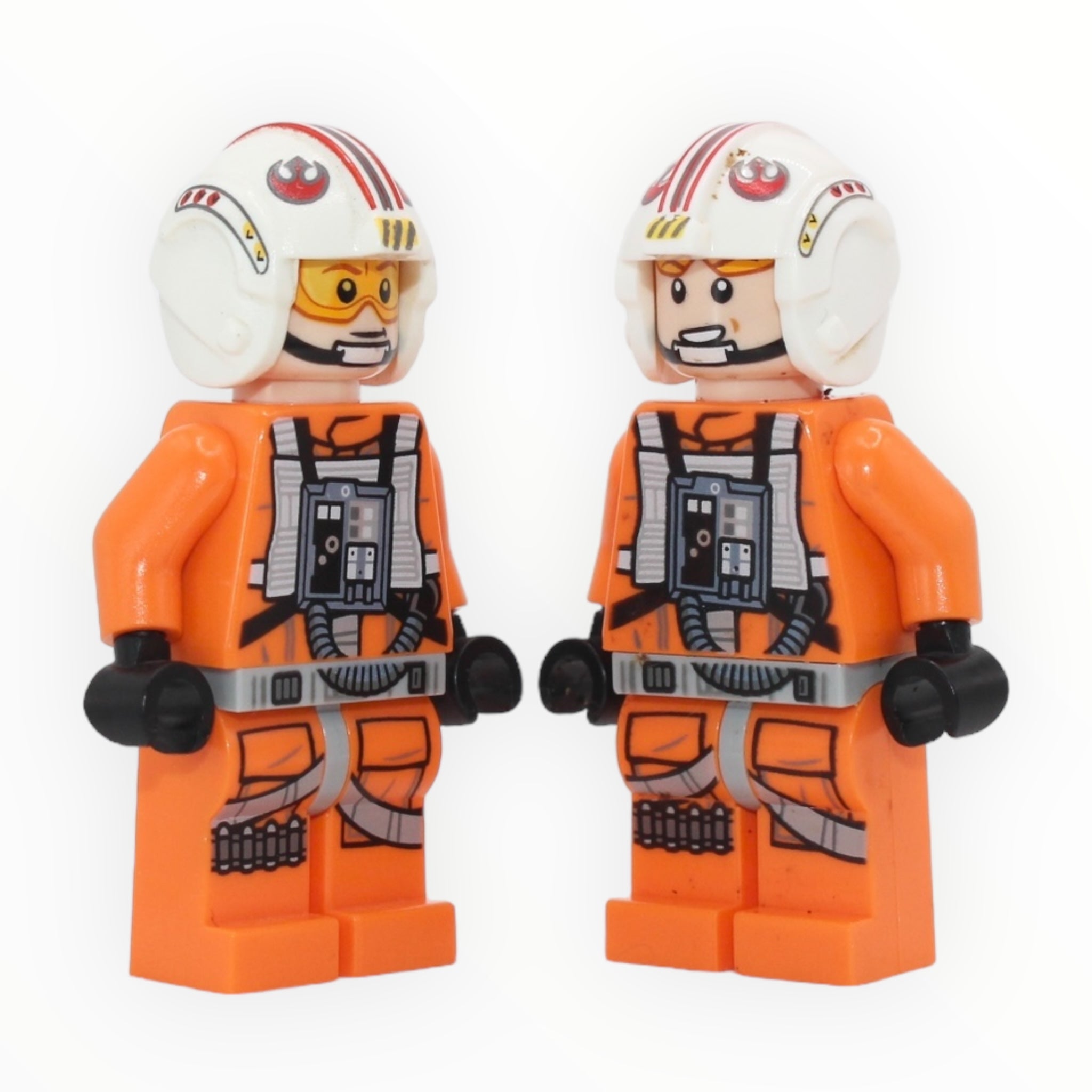 Luke Skywalker (Pilot, four bullets on leg, askew front panel, 2021)