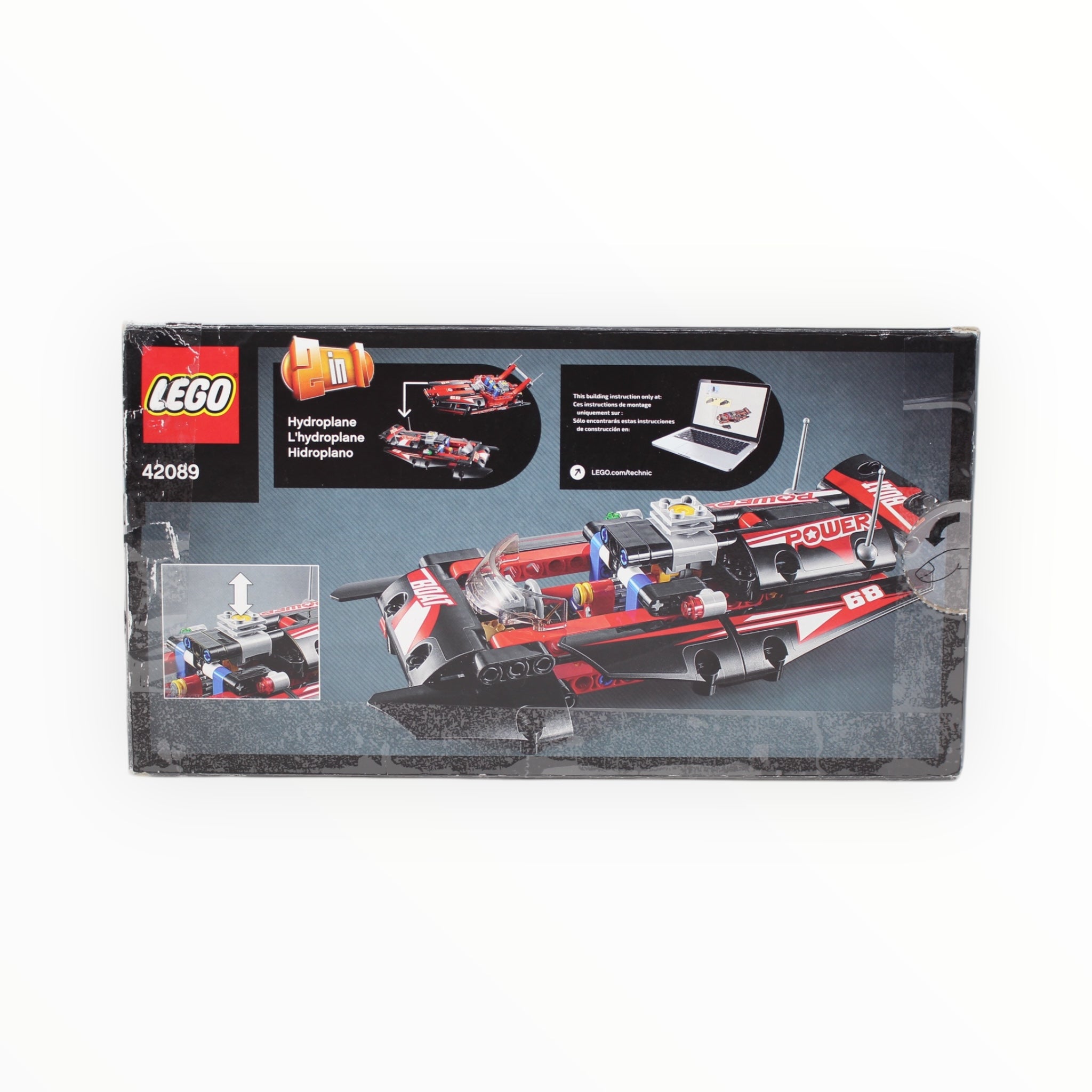 Certified Used Set 42089 Technic Power Boat