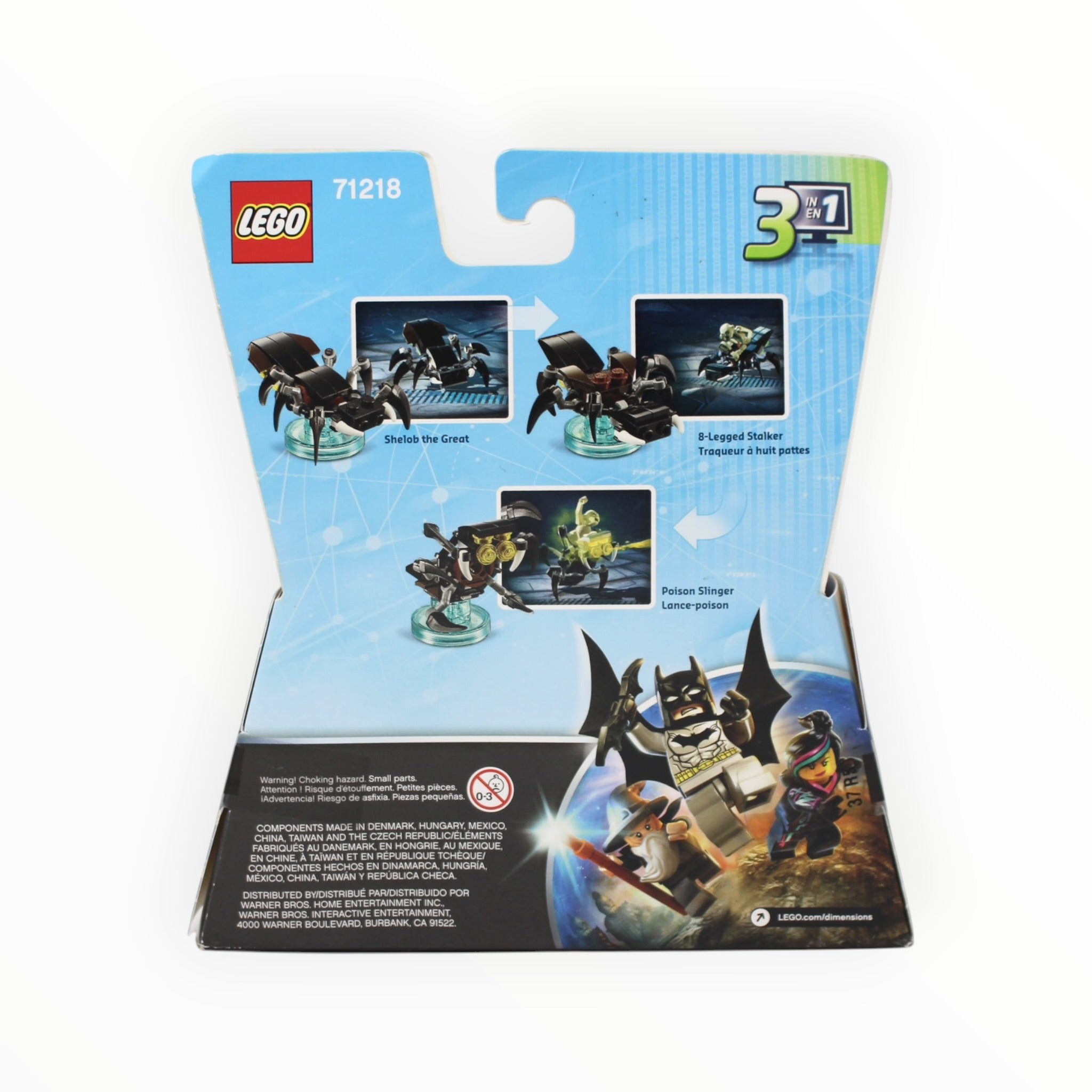 Retired Set 71218 Dimensions Fun Pack - The Lord of the Rings Gollum and Shelob the Great