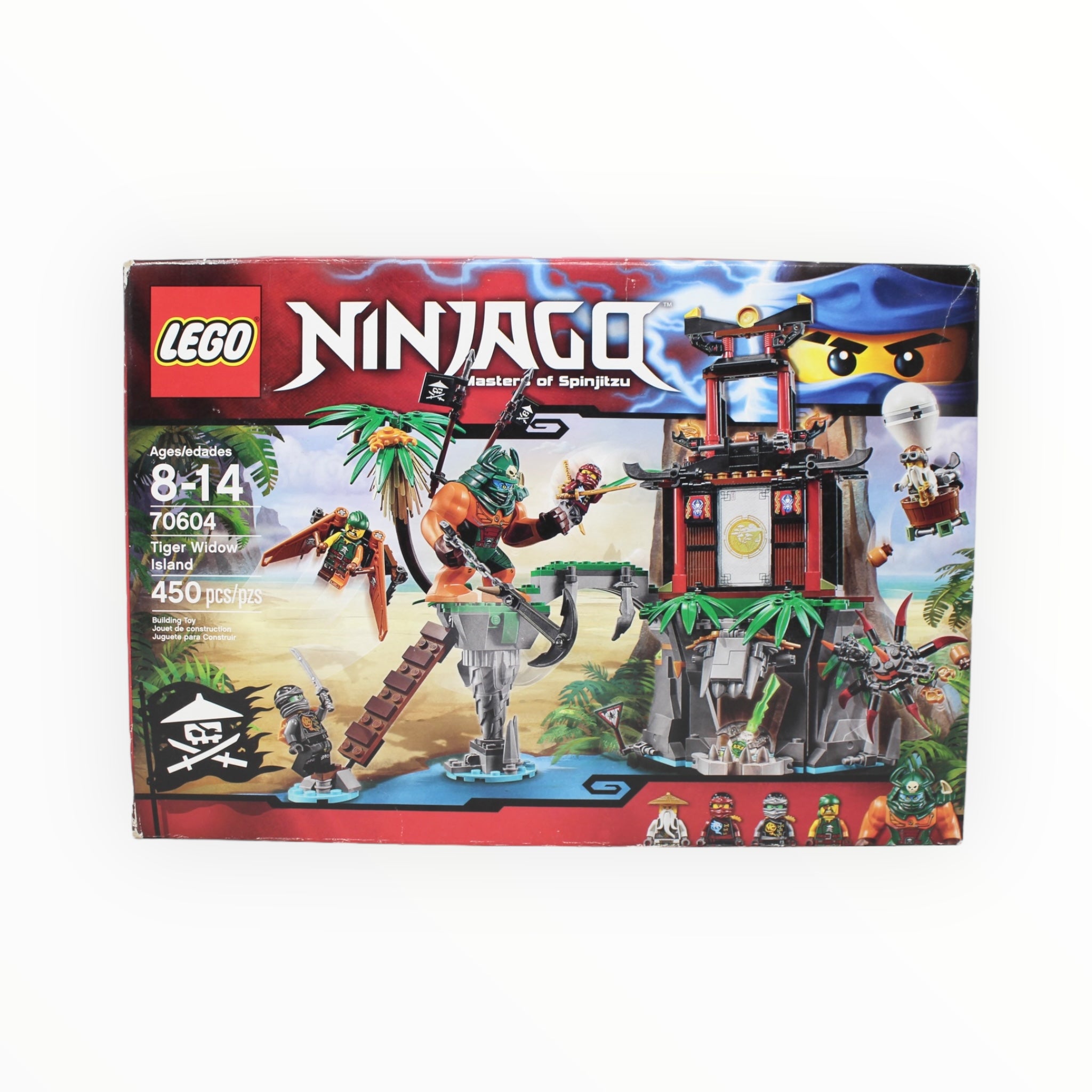 Certified Used Set 70604 Ninjago Tiger Widow Island (open box, sealed bags)