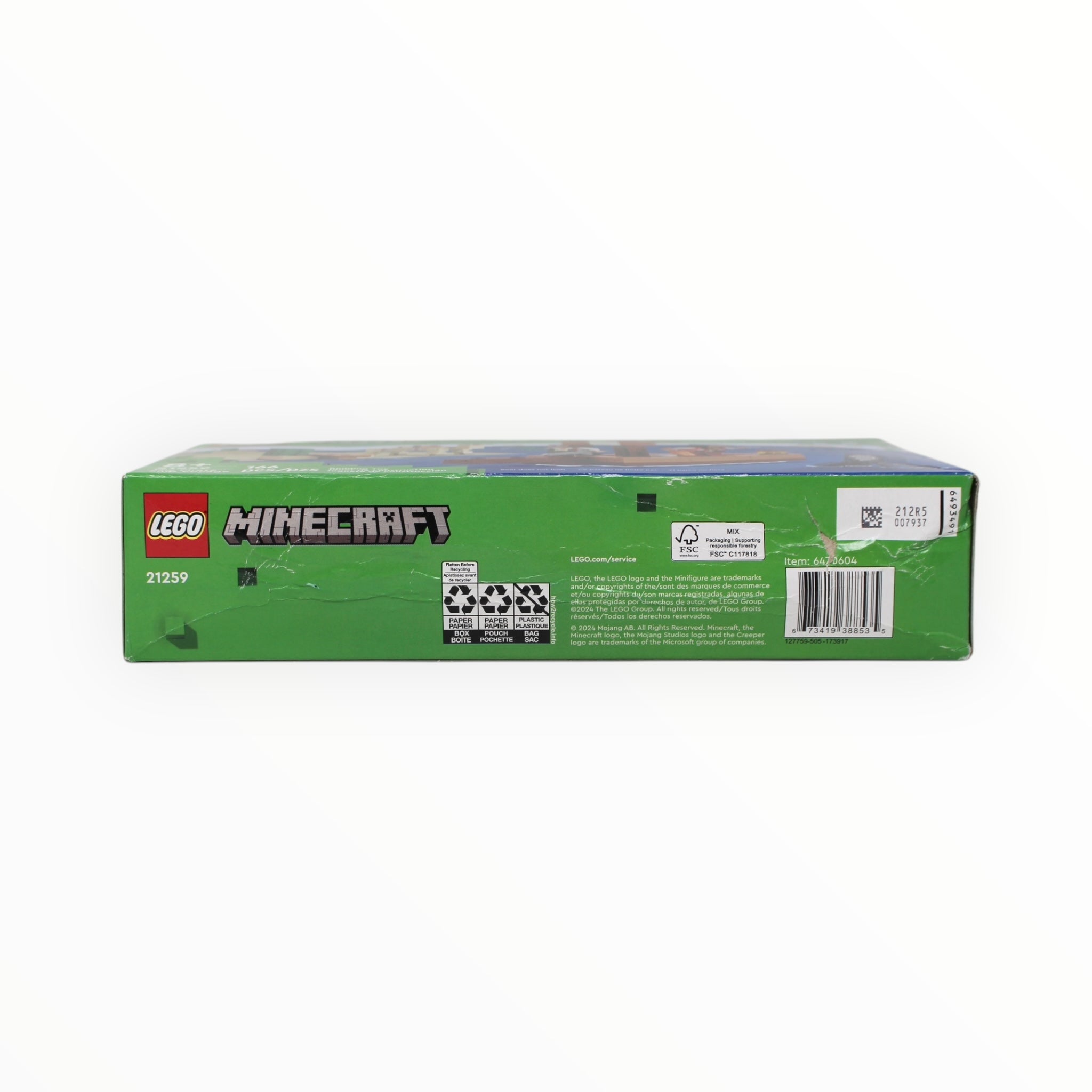 21259 Minecraft The Pirate Ship Voyage (damaged box)