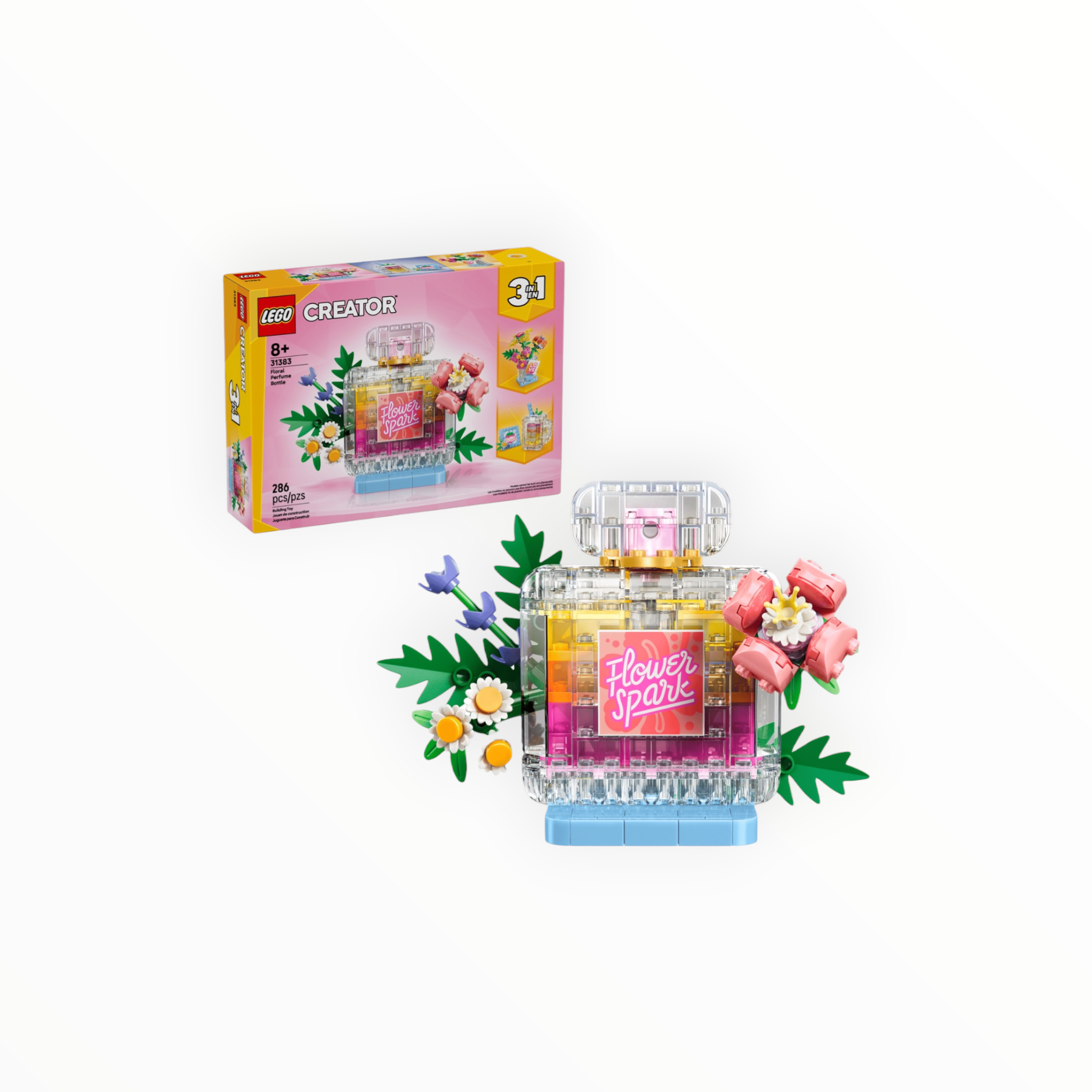 31383 Creator Floral Decor Perfume Bottle