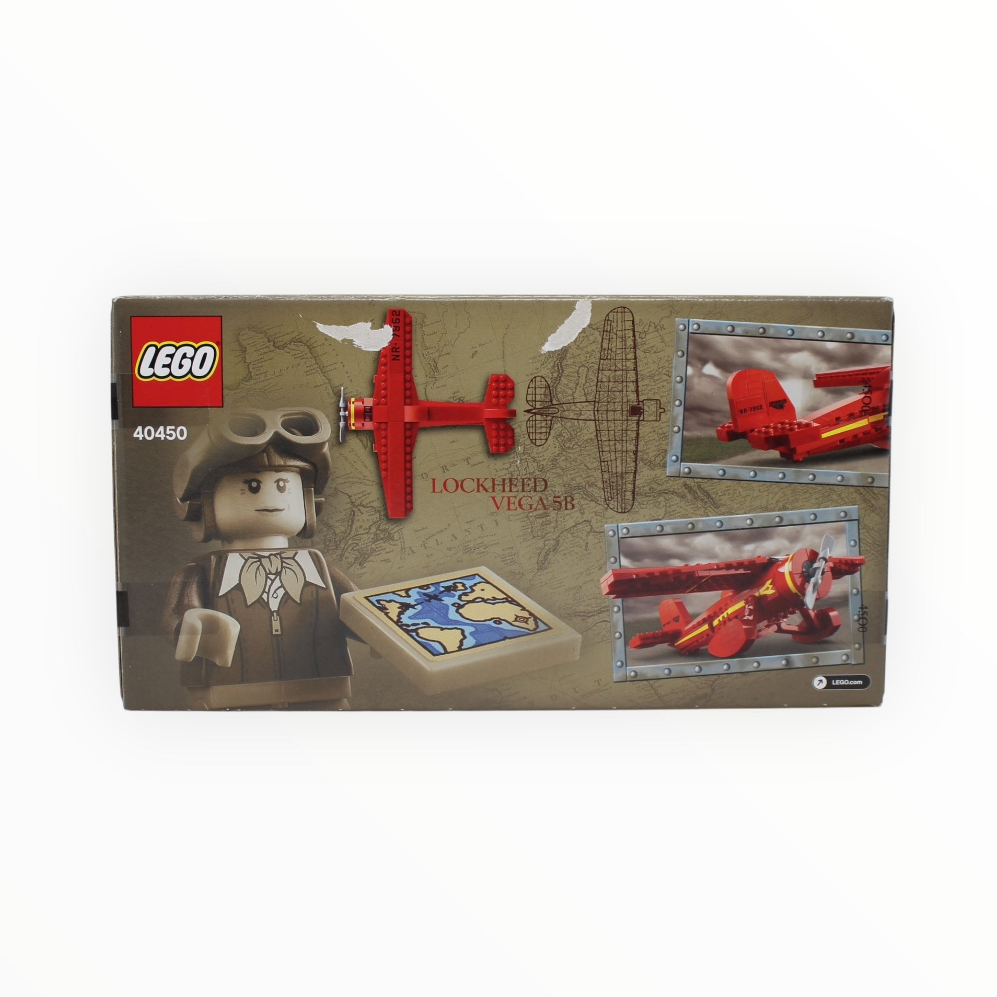 Retired Set 40450 LEGO Amelia Earhart Tribute (damaged box)