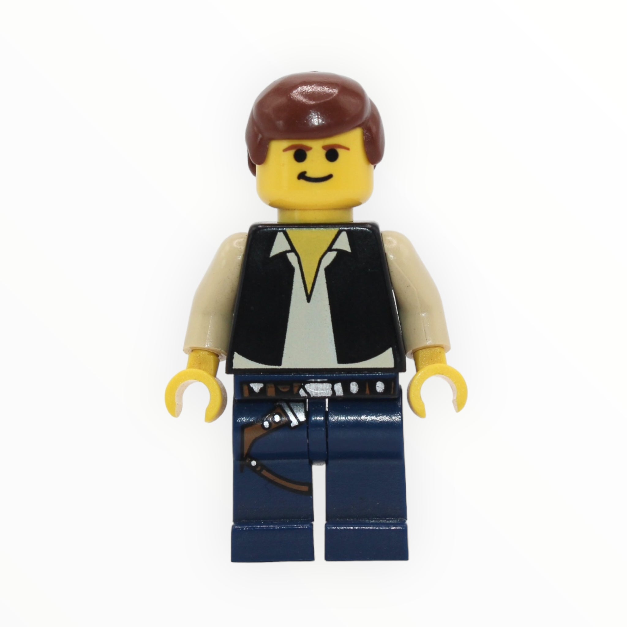 Han Solo (yellow skin, reddish brown hair, dark blue legs, 2004)