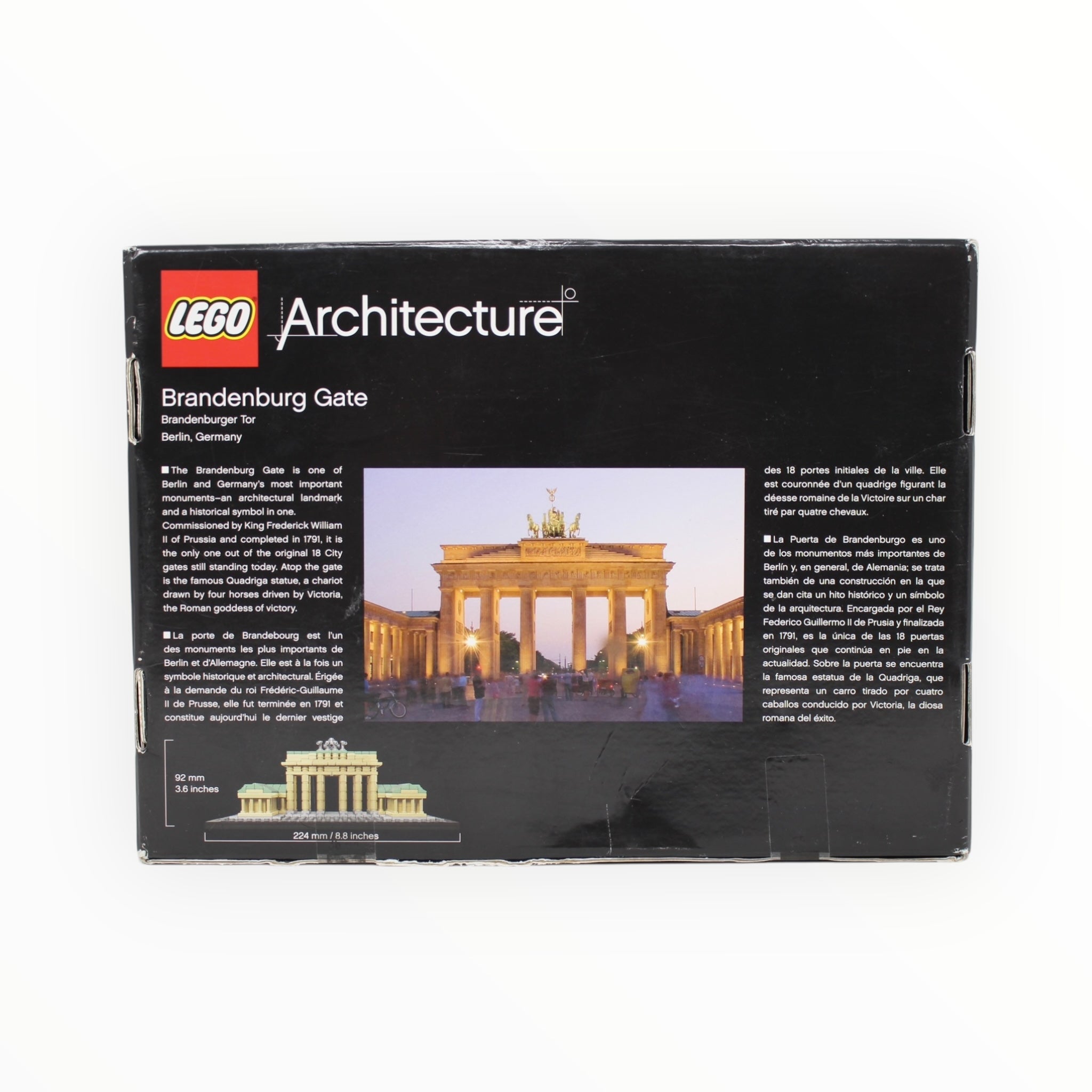 Retired Set 21011 Architecture Brandenburg Gate (damaged box)