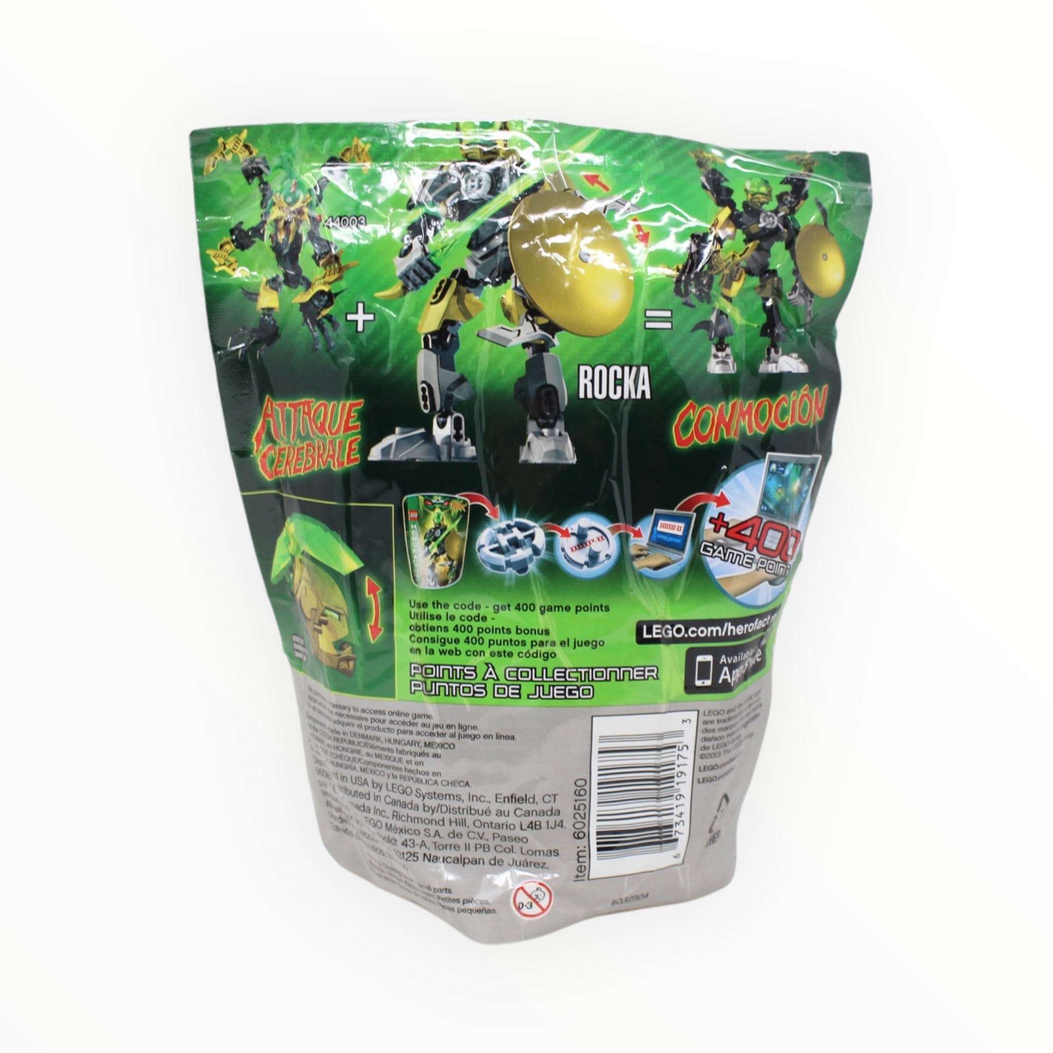 Certified Used Set 44002 Hero Factory Rocka