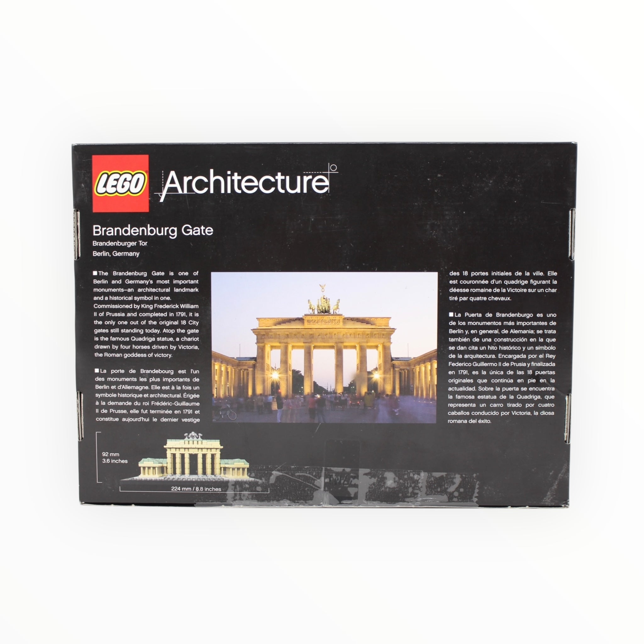 Certified Used Set 21011 Architecture Brandenburg Gate