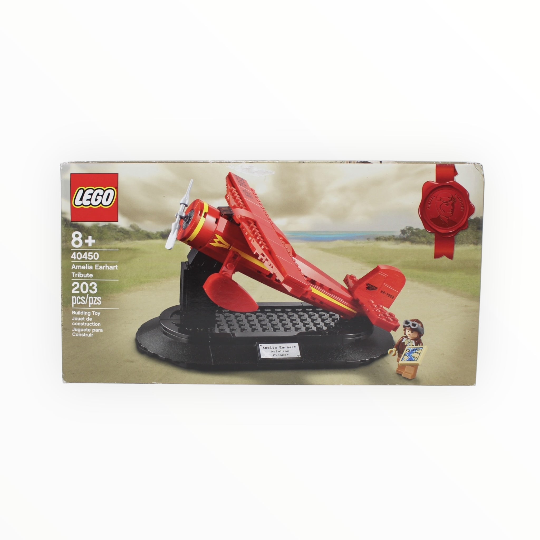 Retired Set 40450 LEGO Amelia Earhart Tribute (damaged box)