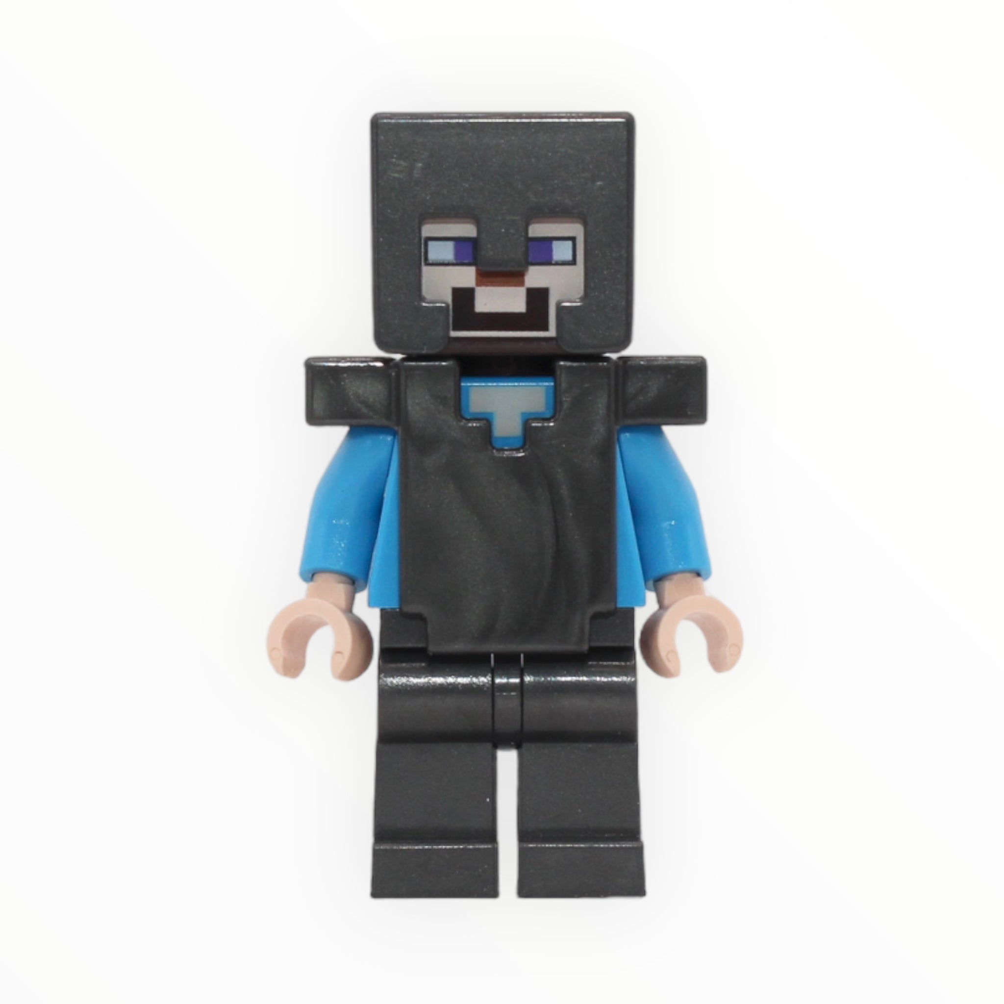 Minecraft Steve (pearl dark gray helmet, armor, legs)