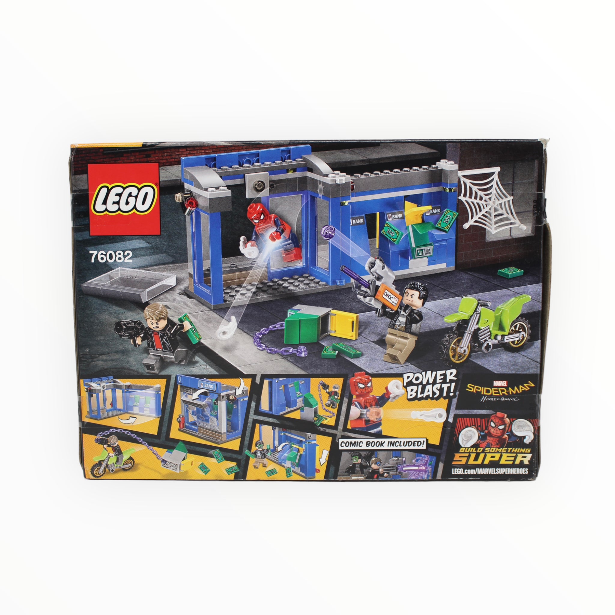 Retired Set 76082 Marvel Super Heroes ATM Heist Battle (damaged box)