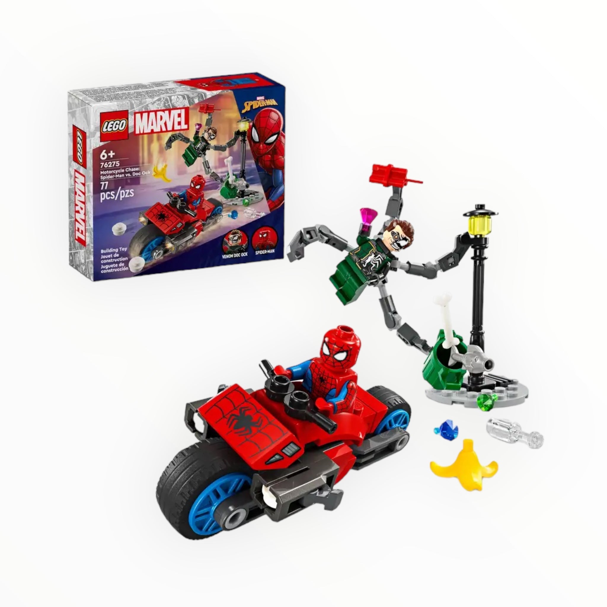 76275 Marvel Motorcycle Chase: Spider-Man vs. Doc Ock