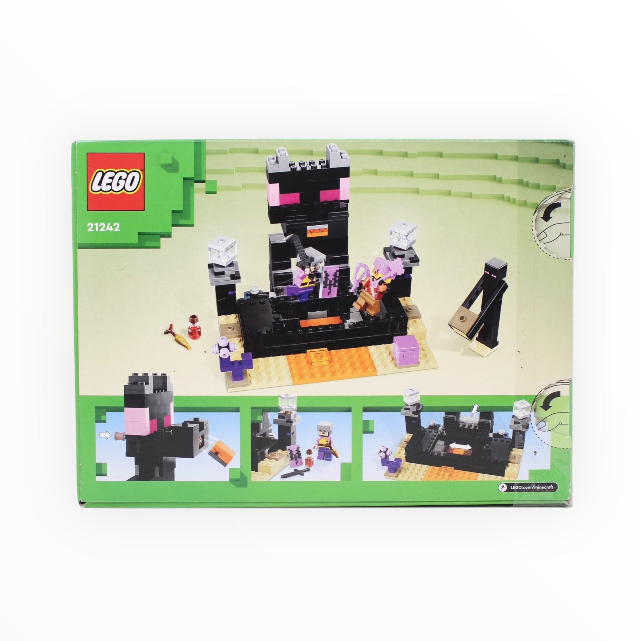 Certified Used Set 21242 Minecraft The End Arena