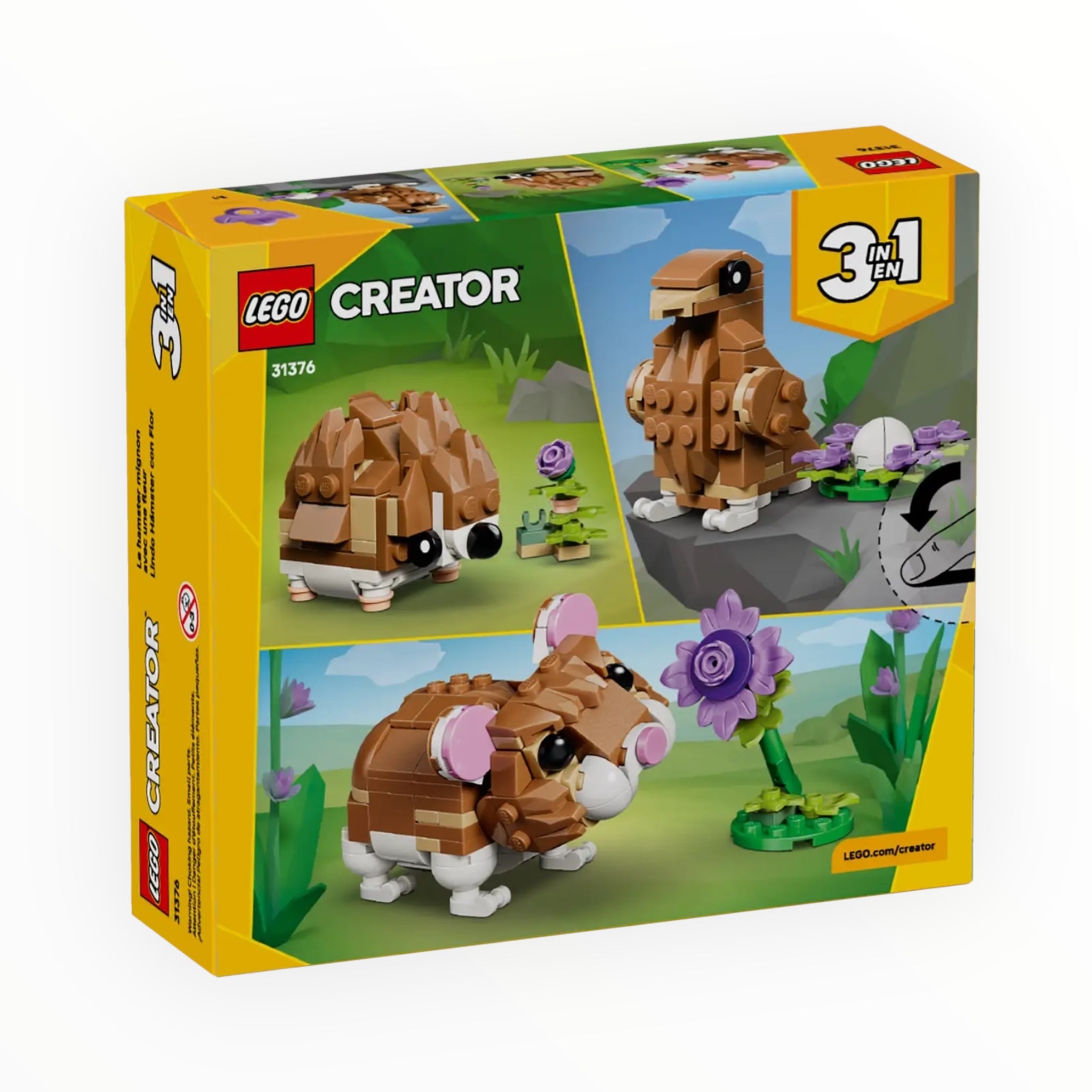 31376 Creator Cute Hamster with a Flower