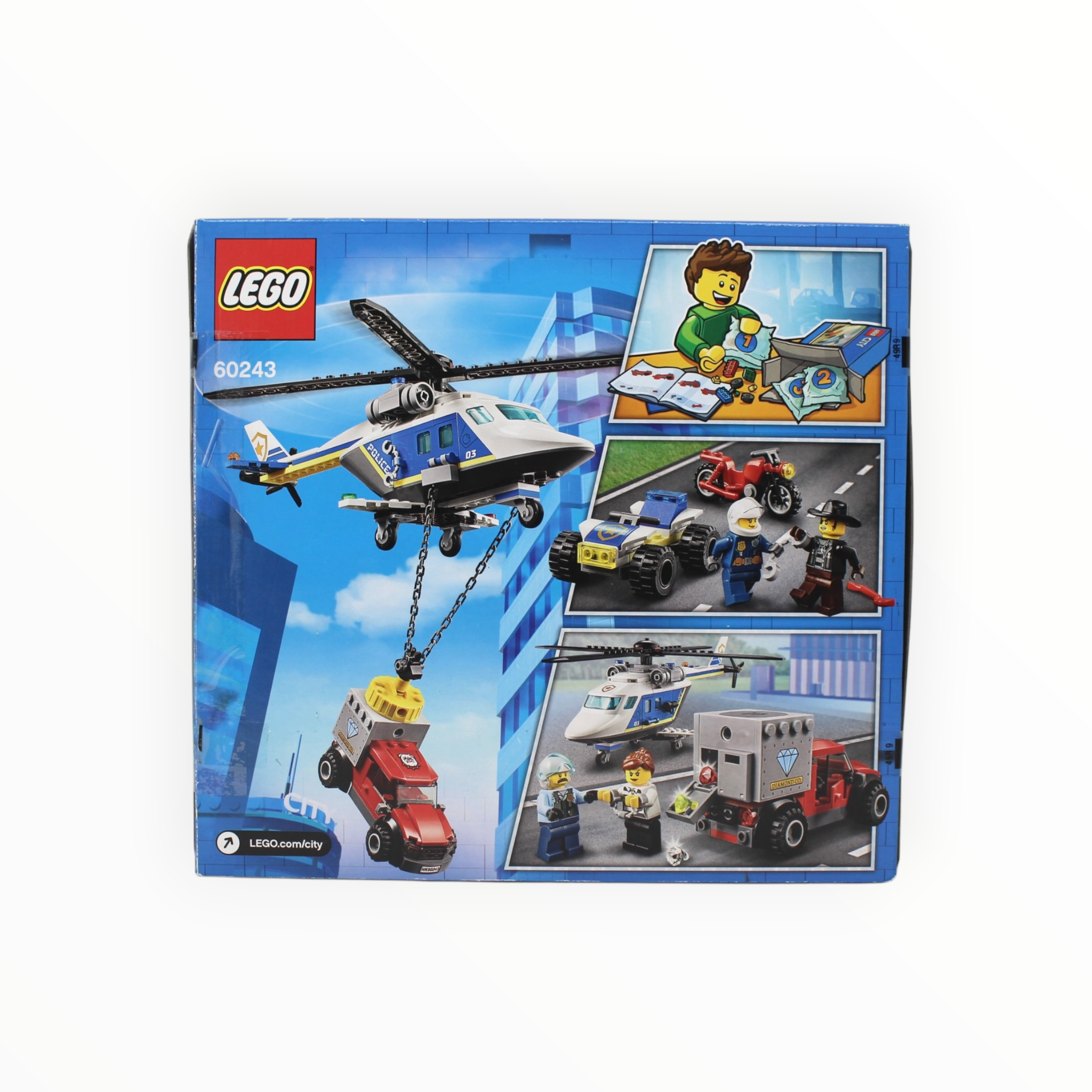 Certified Used Set 60243 City Police Helicopter Chase