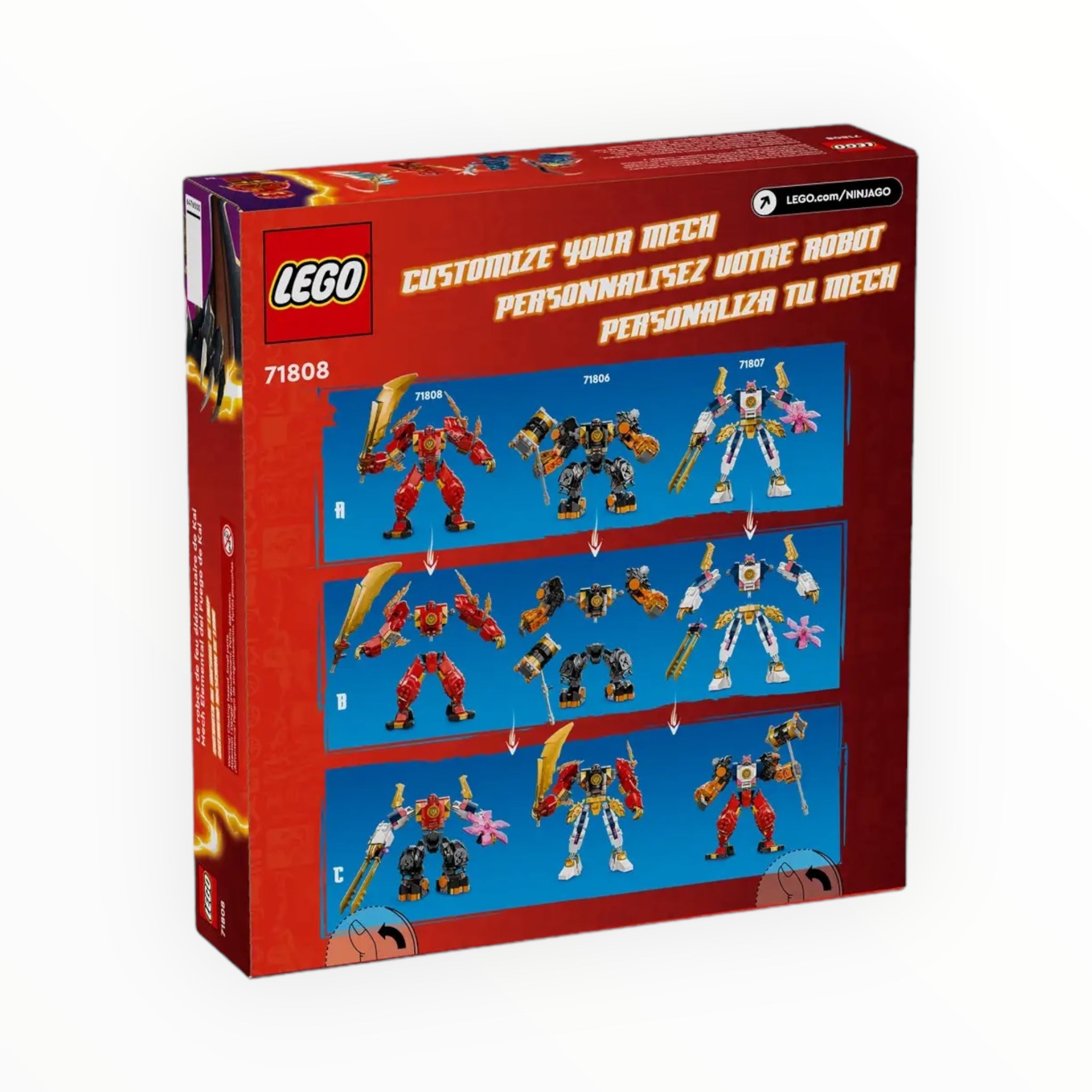 71808 Ninjago Kai’s Elemental Fire Mech