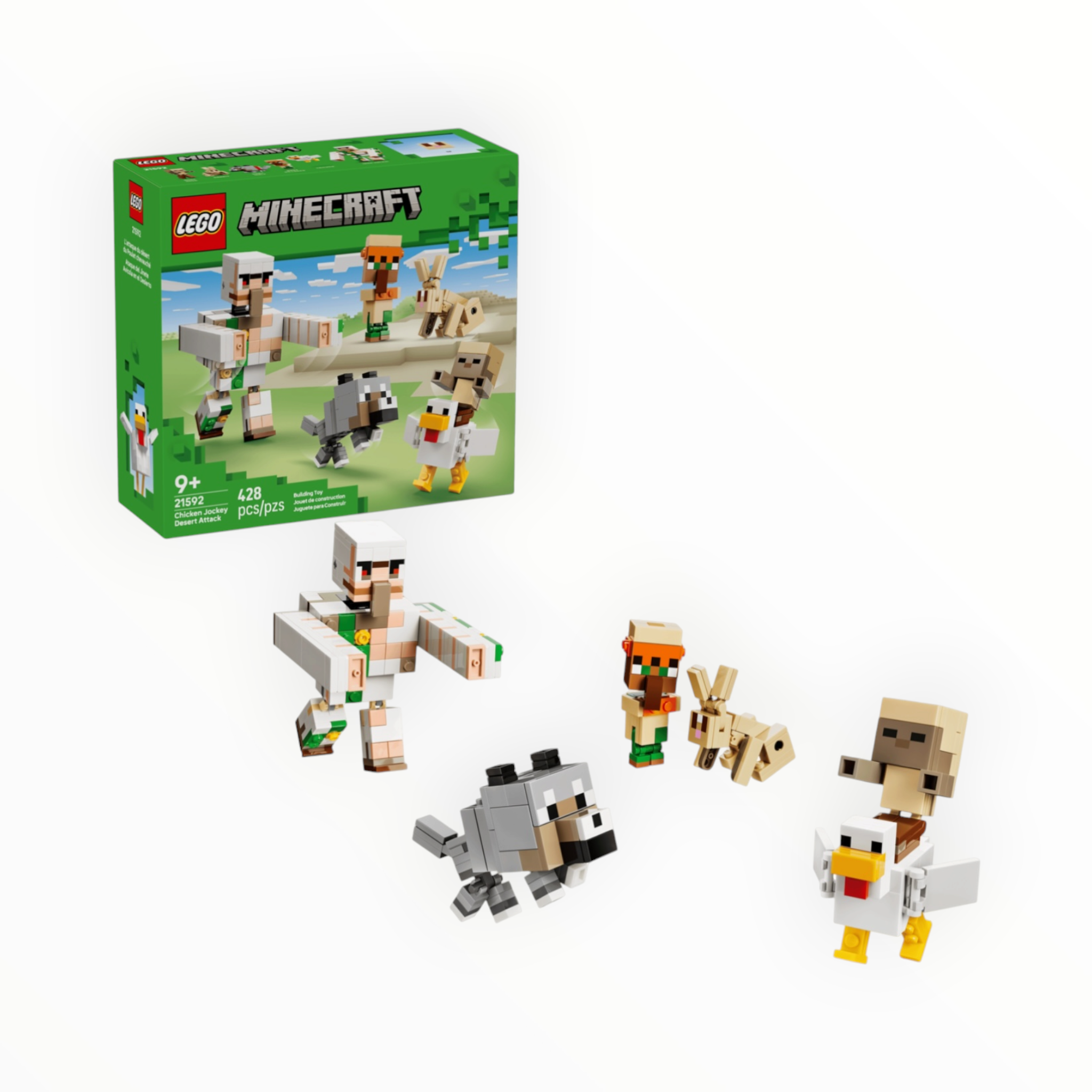 21592 Minecraft Chicken Jockey Desert Attack