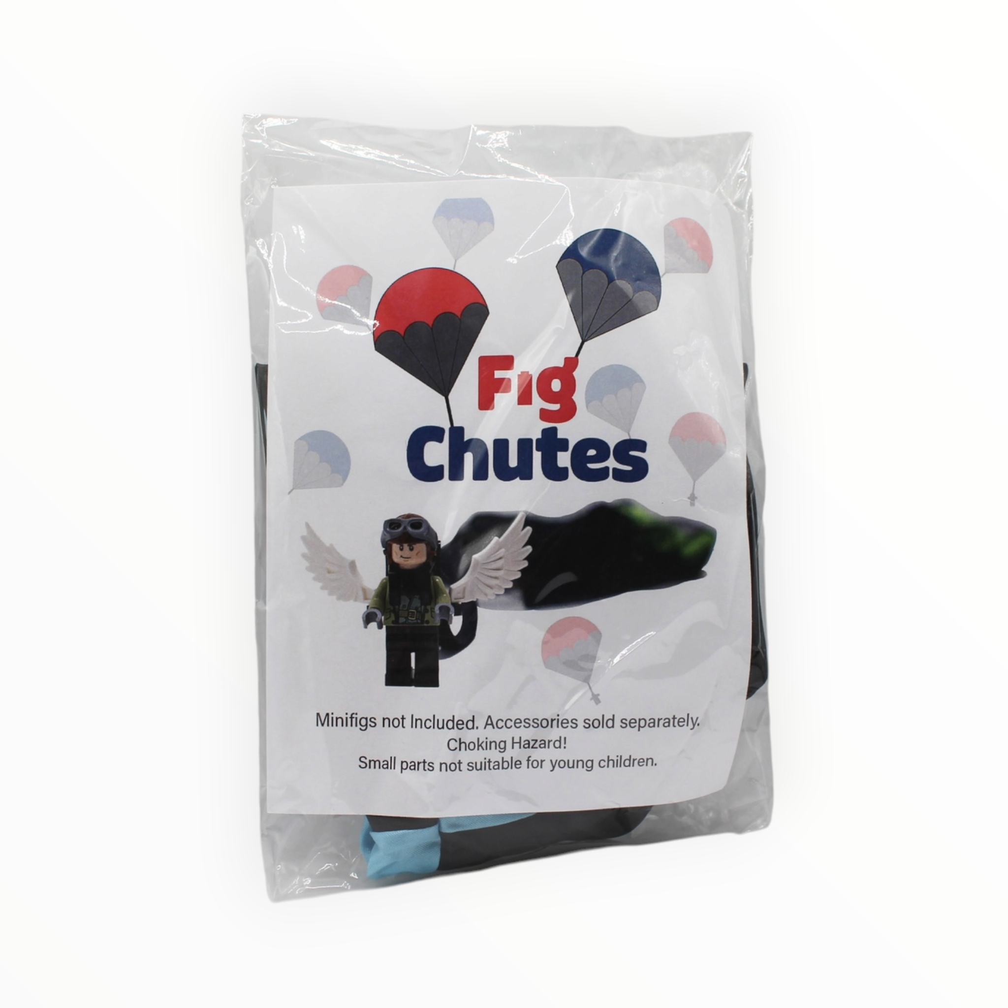 Bricks & Minifigs Fig Chute - Light Blue