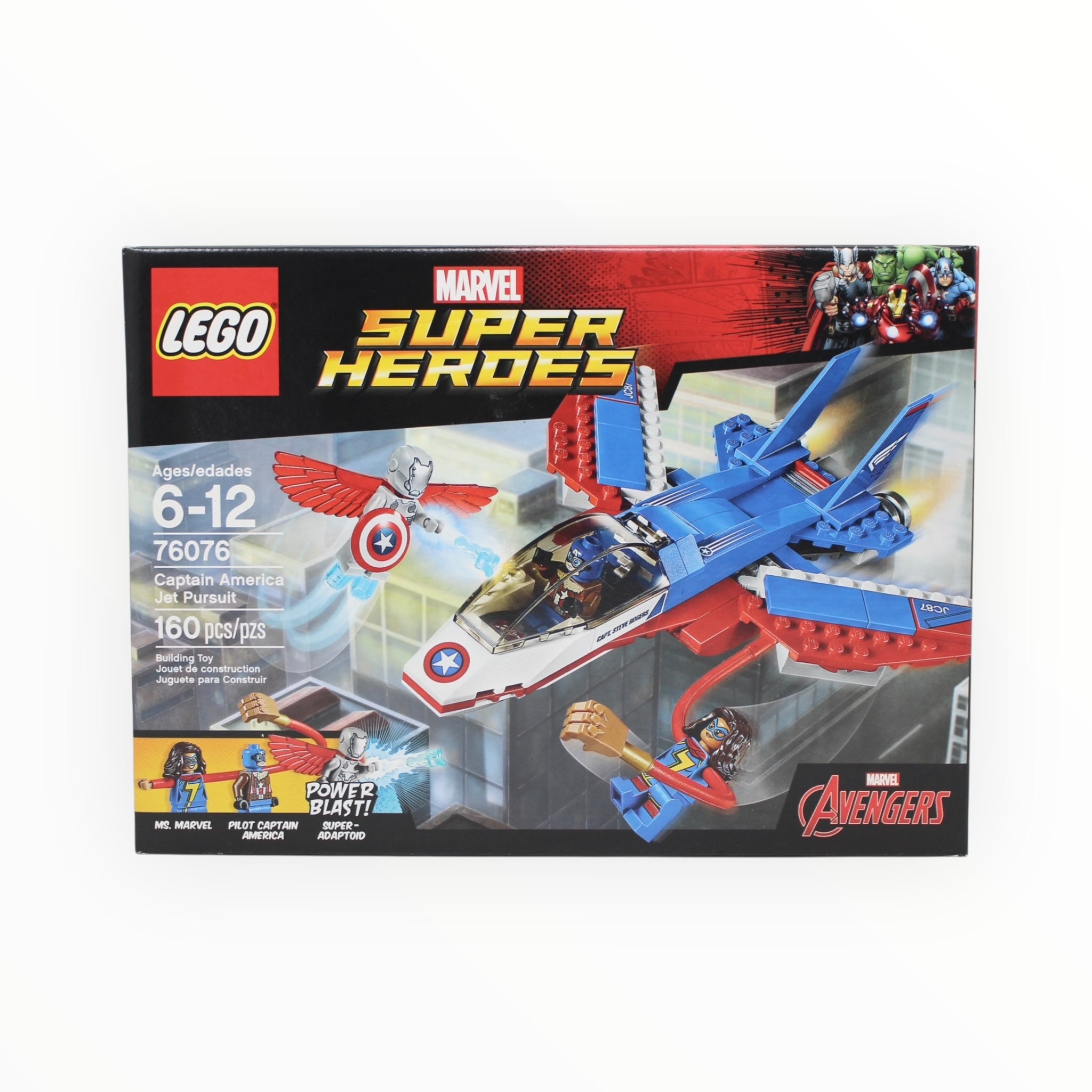 Retired Set 76076 Marvel Super Heroes Captain America Jet Pursuit